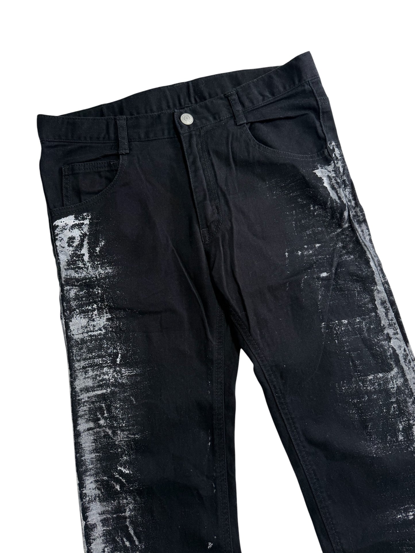 Rad Custom Special Edition Black Distressed Pants Punk Streetwear