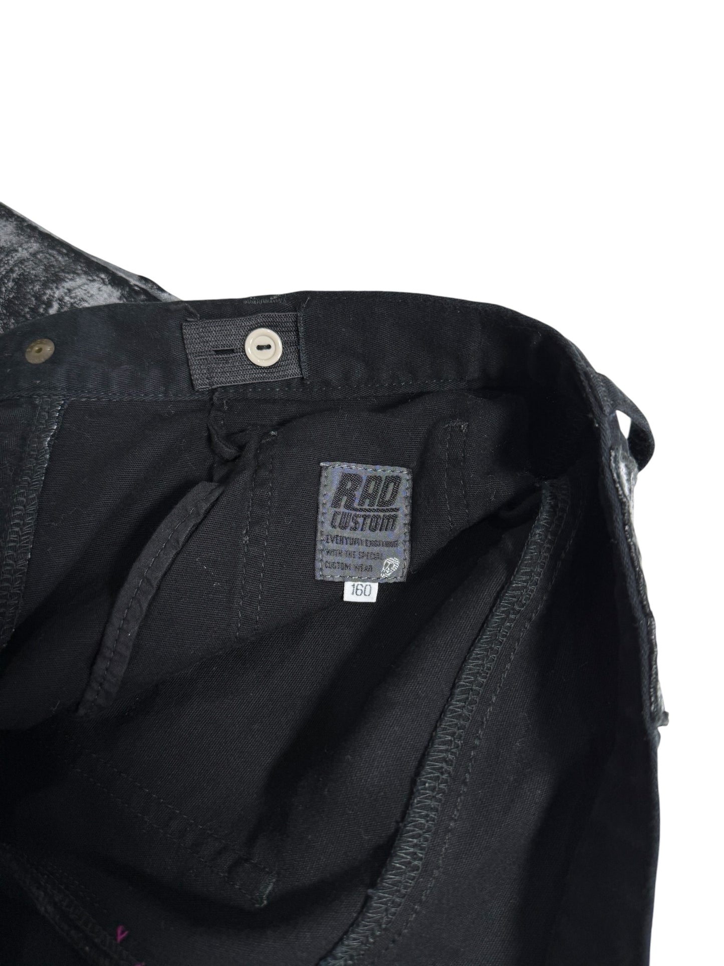 Rad Custom Special Edition Black Distressed Pants Punk Streetwear