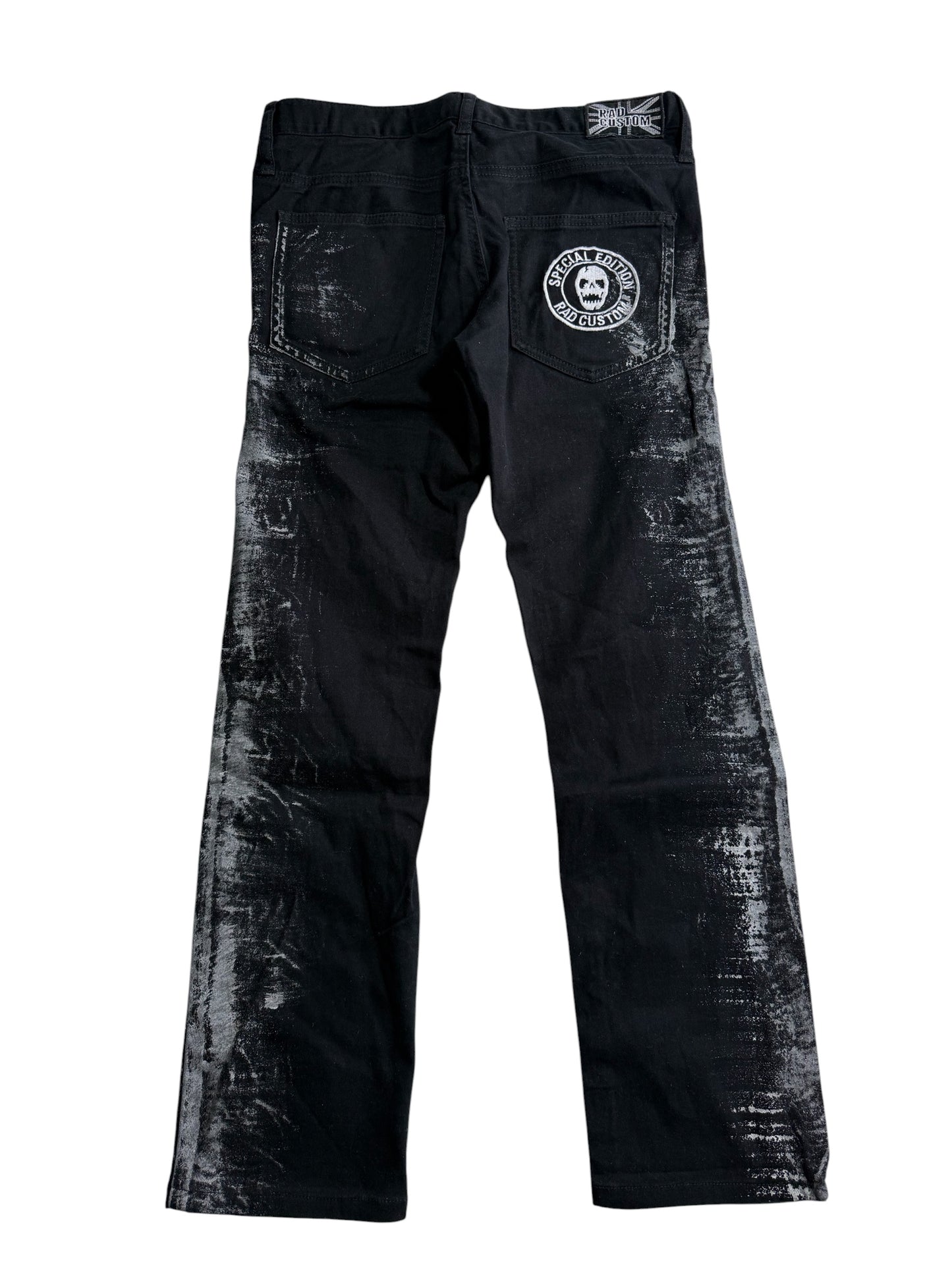 Rad Custom Special Edition Black Distressed Pants Punk Streetwear
