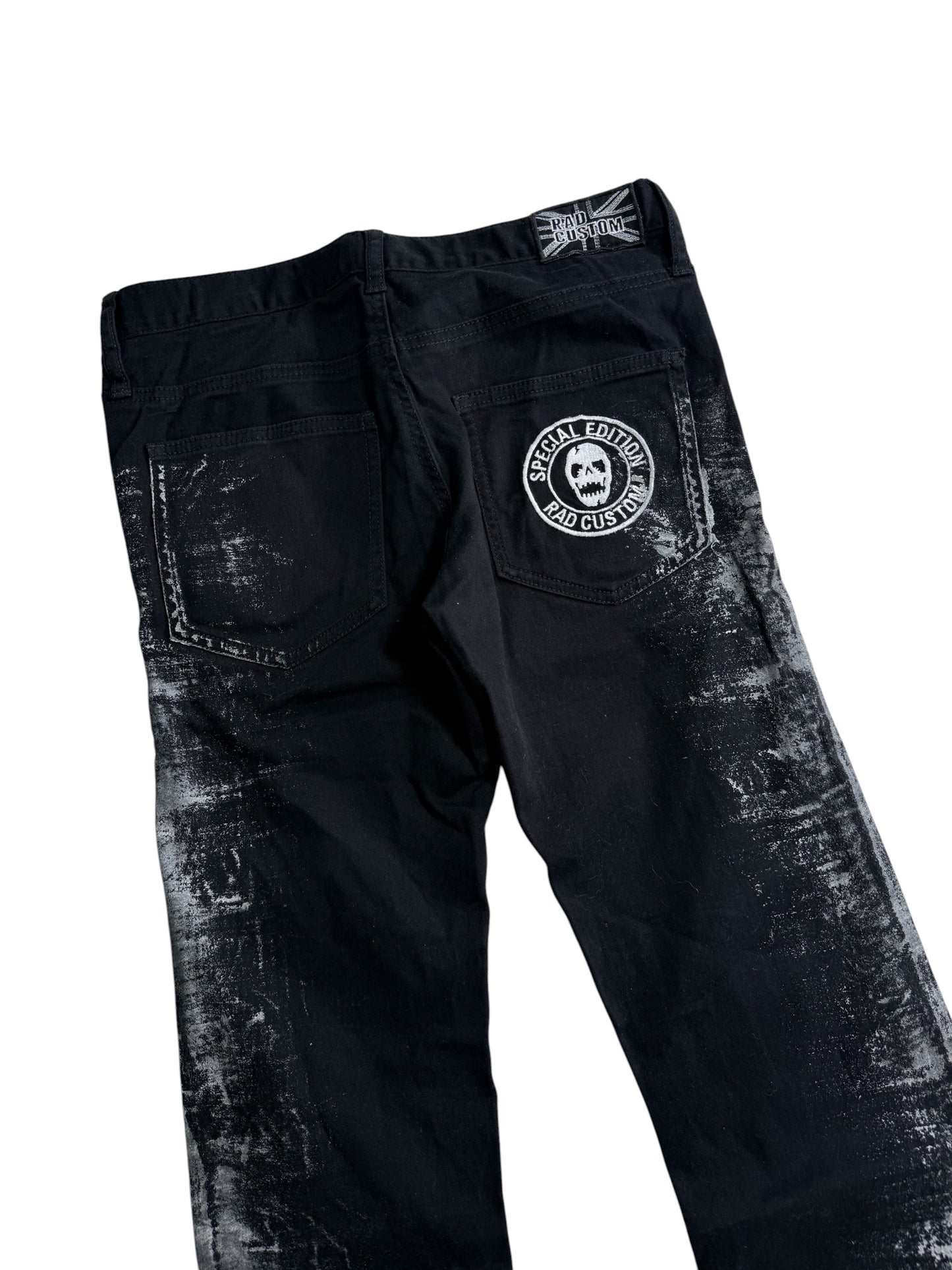 Rad Custom Special Edition Black Distressed Pants Punk Streetwear