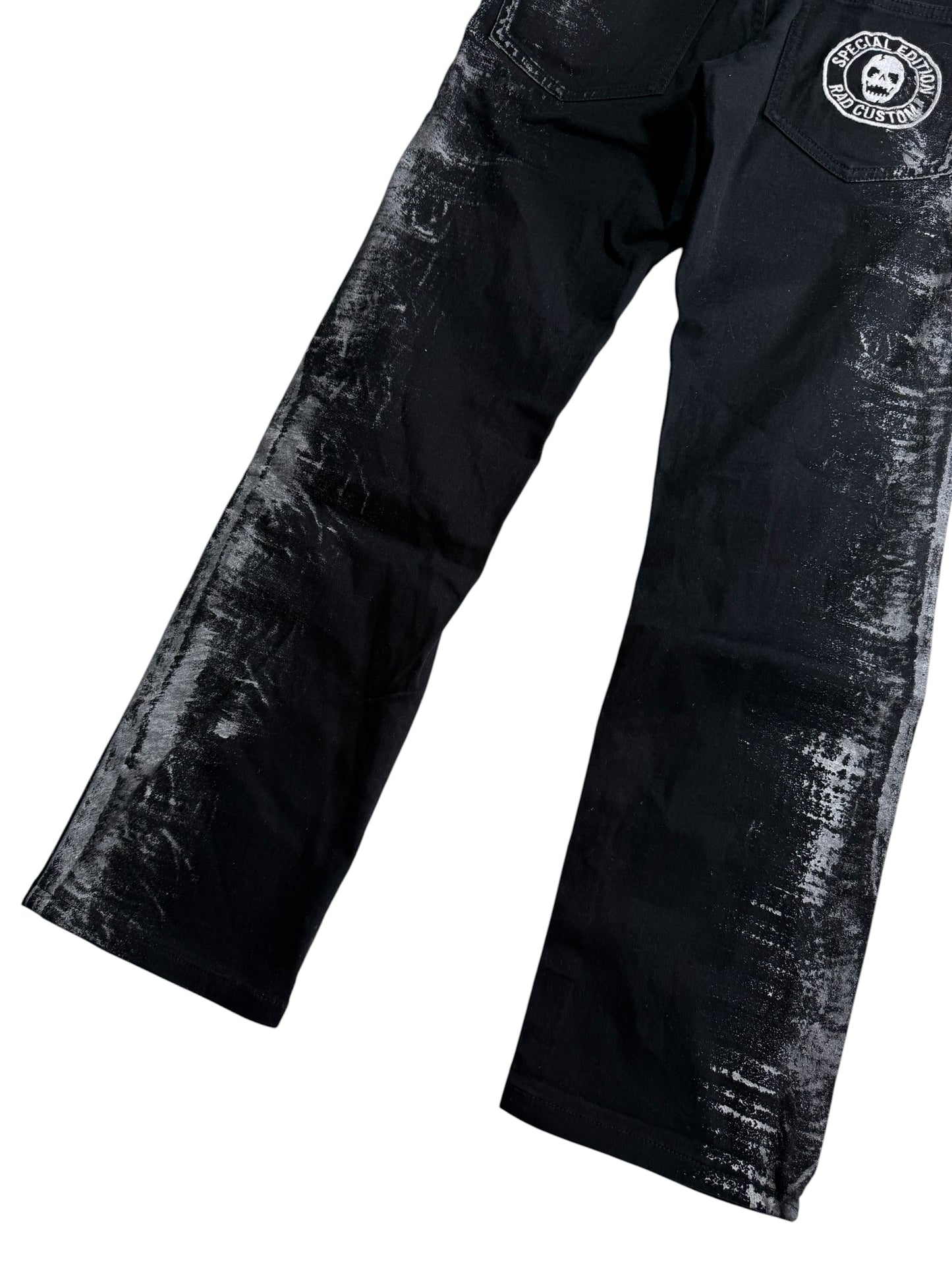 Rad Custom Special Edition Black Distressed Pants Punk Streetwear