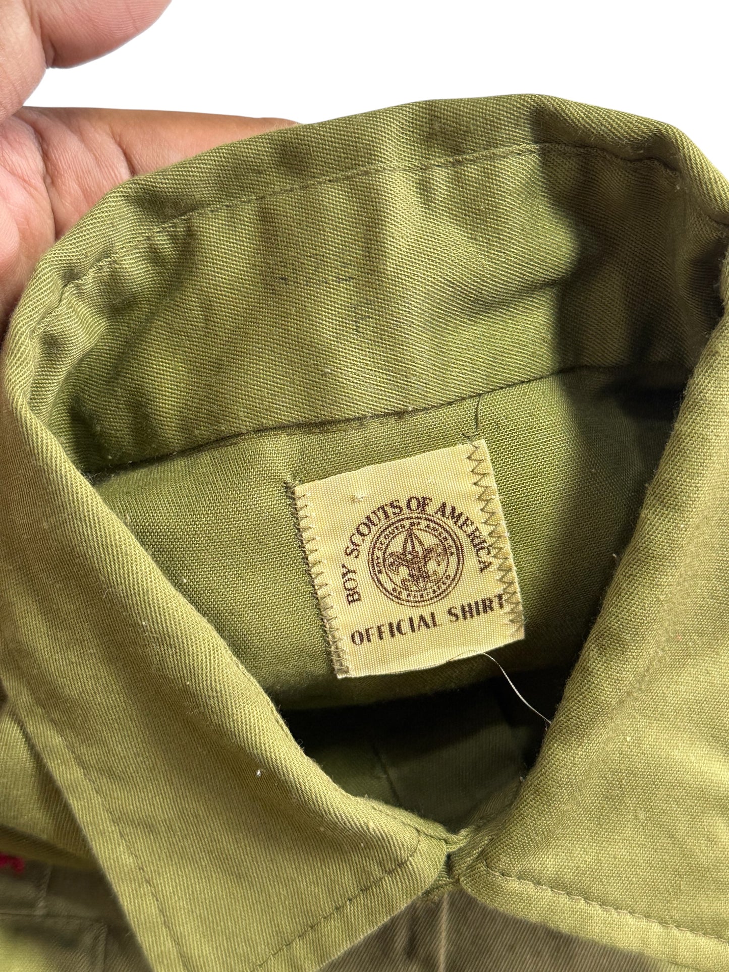 Vintage 1960s-70s Boy Scouts of America Olive Utility Shirt