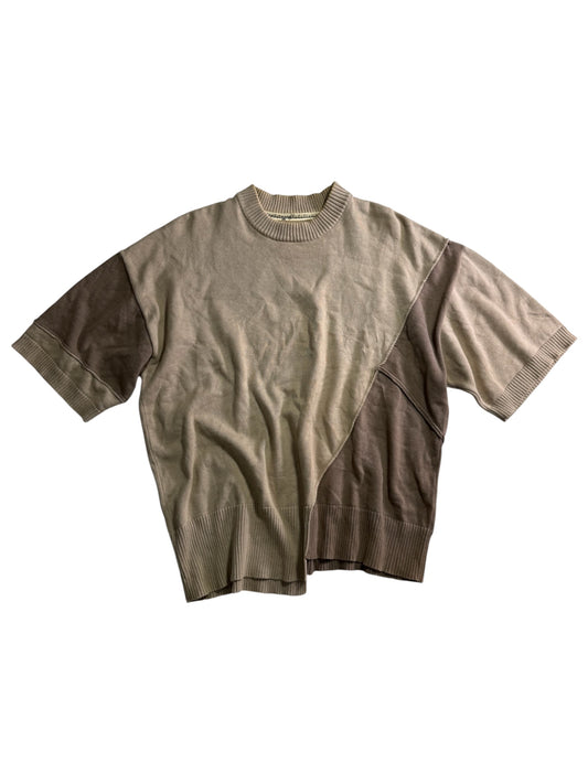 Vintage Number (N)ine Patchwork Knit Sweatshirt Tshirt