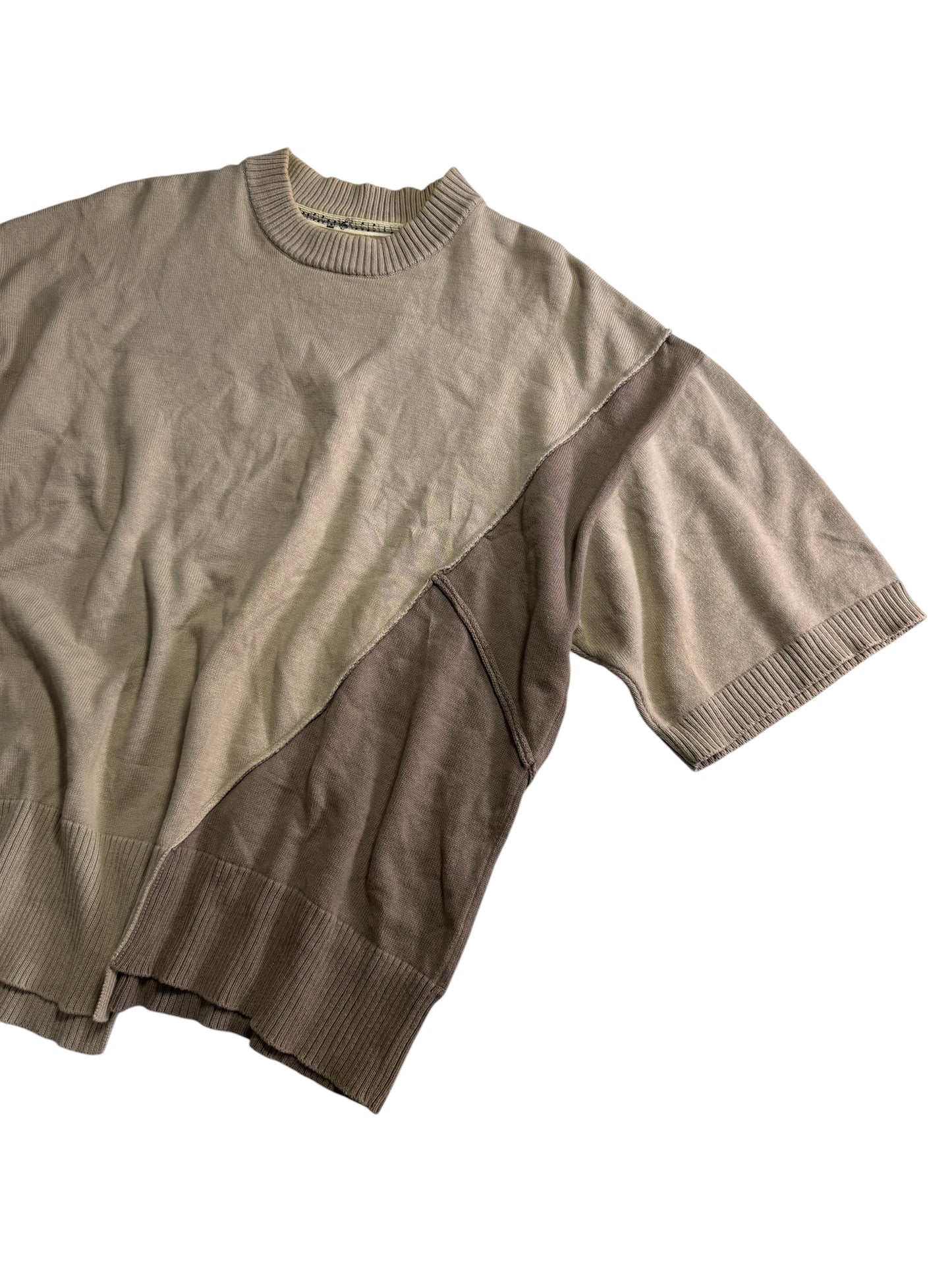 Vintage Number (N)ine Patchwork Knit Sweatshirt Tshirt