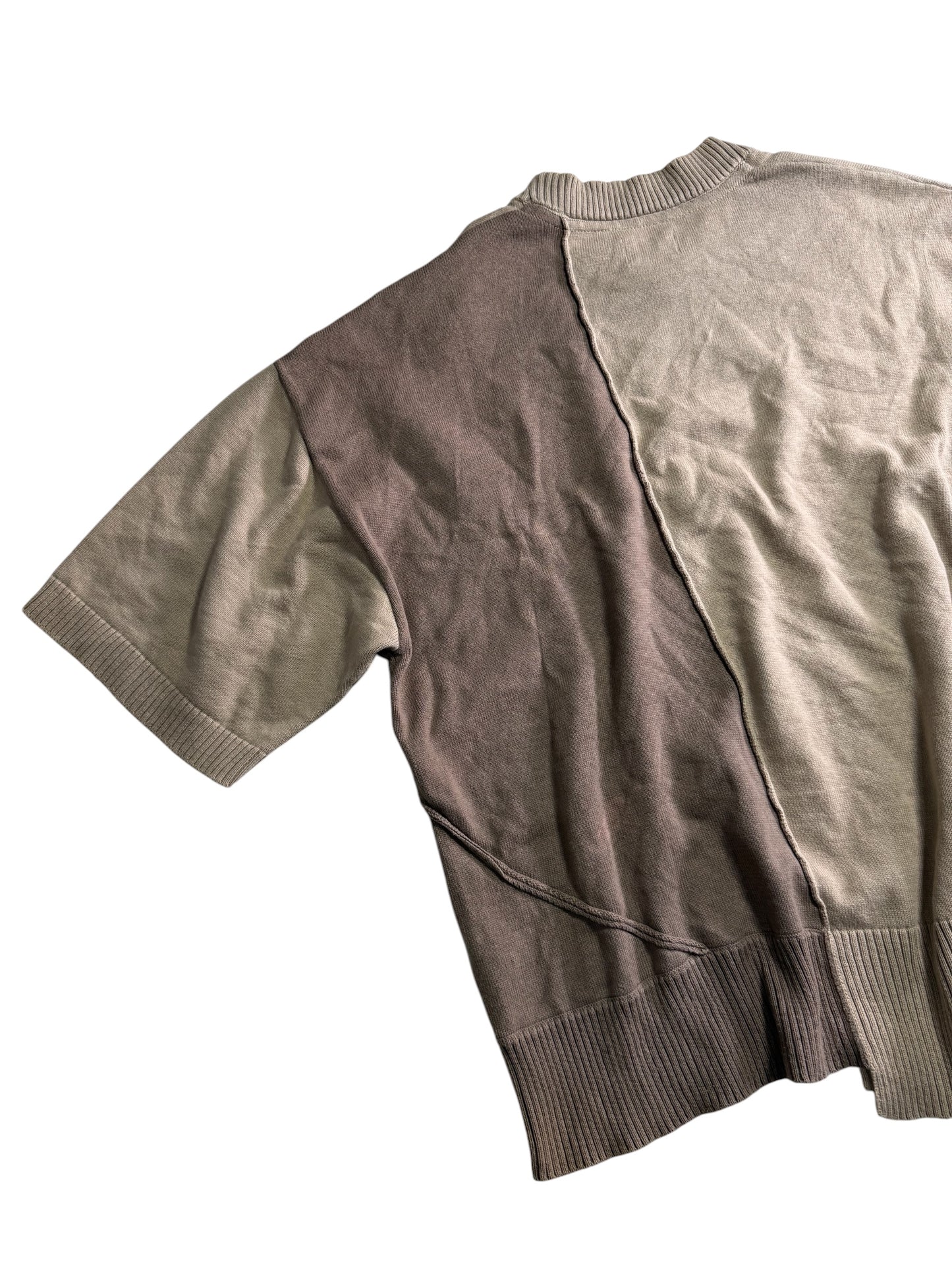 Vintage Number (N)ine Patchwork Knit Sweatshirt Tshirt