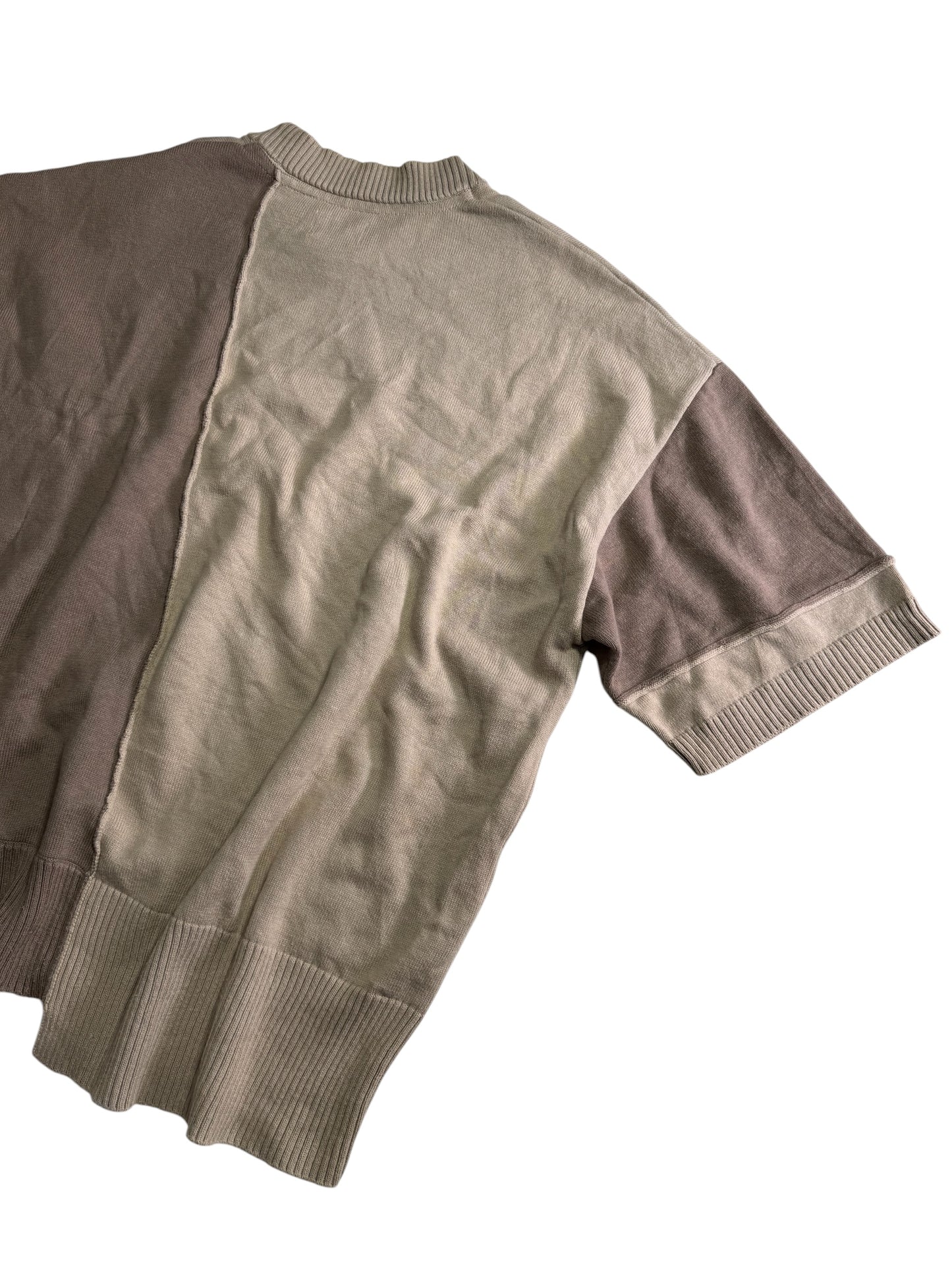 Vintage Number (N)ine Patchwork Knit Sweatshirt Tshirt