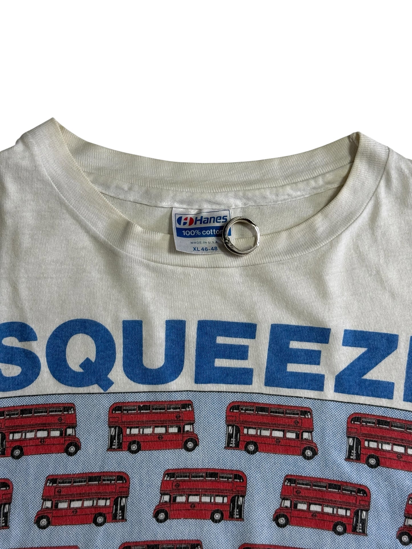 Vintage 1987 Squeeze Band Tshirt Life In The Bus Lane UK New Wave
