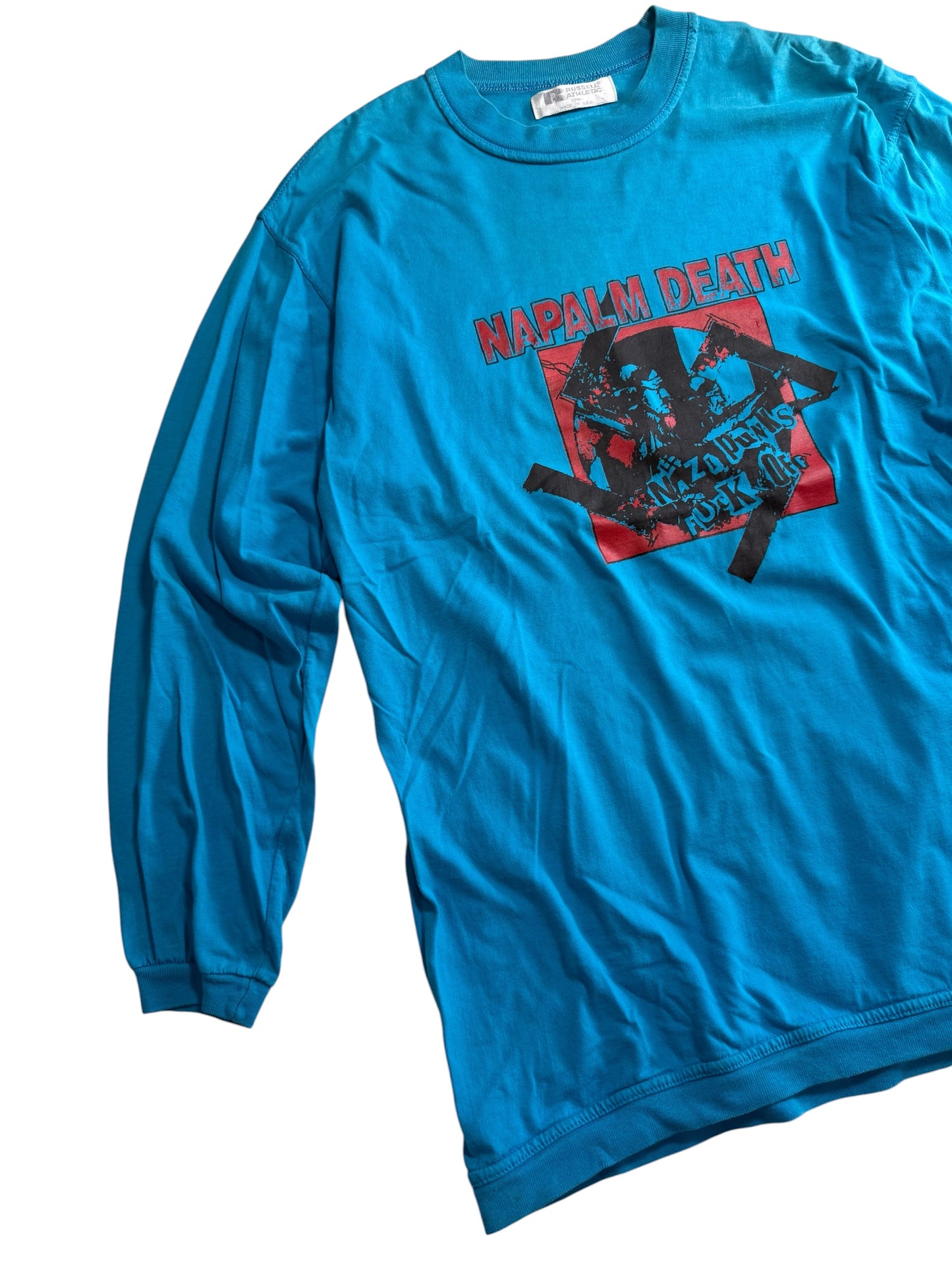 Napalm Death Nazi Punks Fuck Off Band Tshirt Bootleg