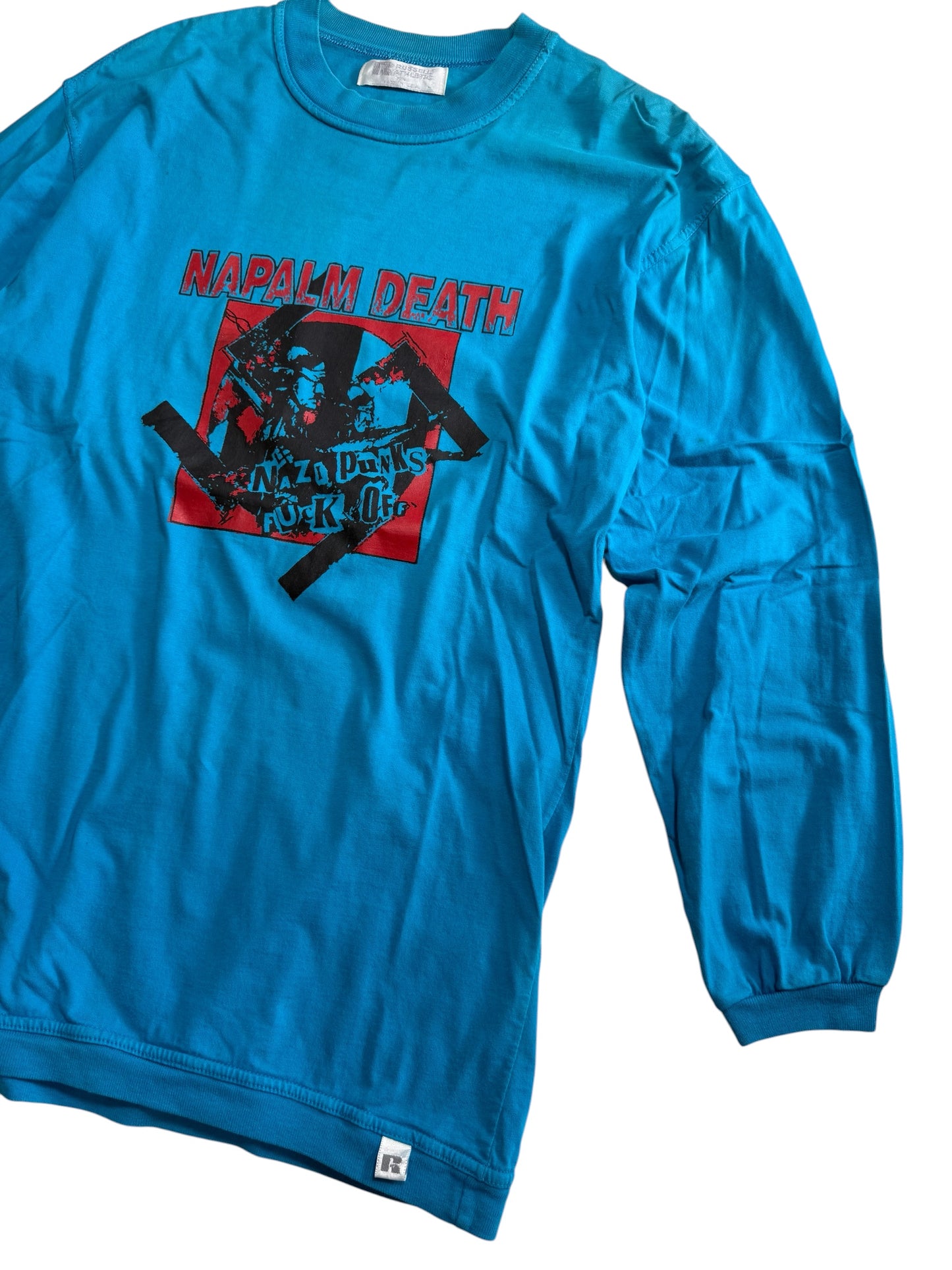 Napalm Death Nazi Punks Fuck Off Band Tshirt Bootleg