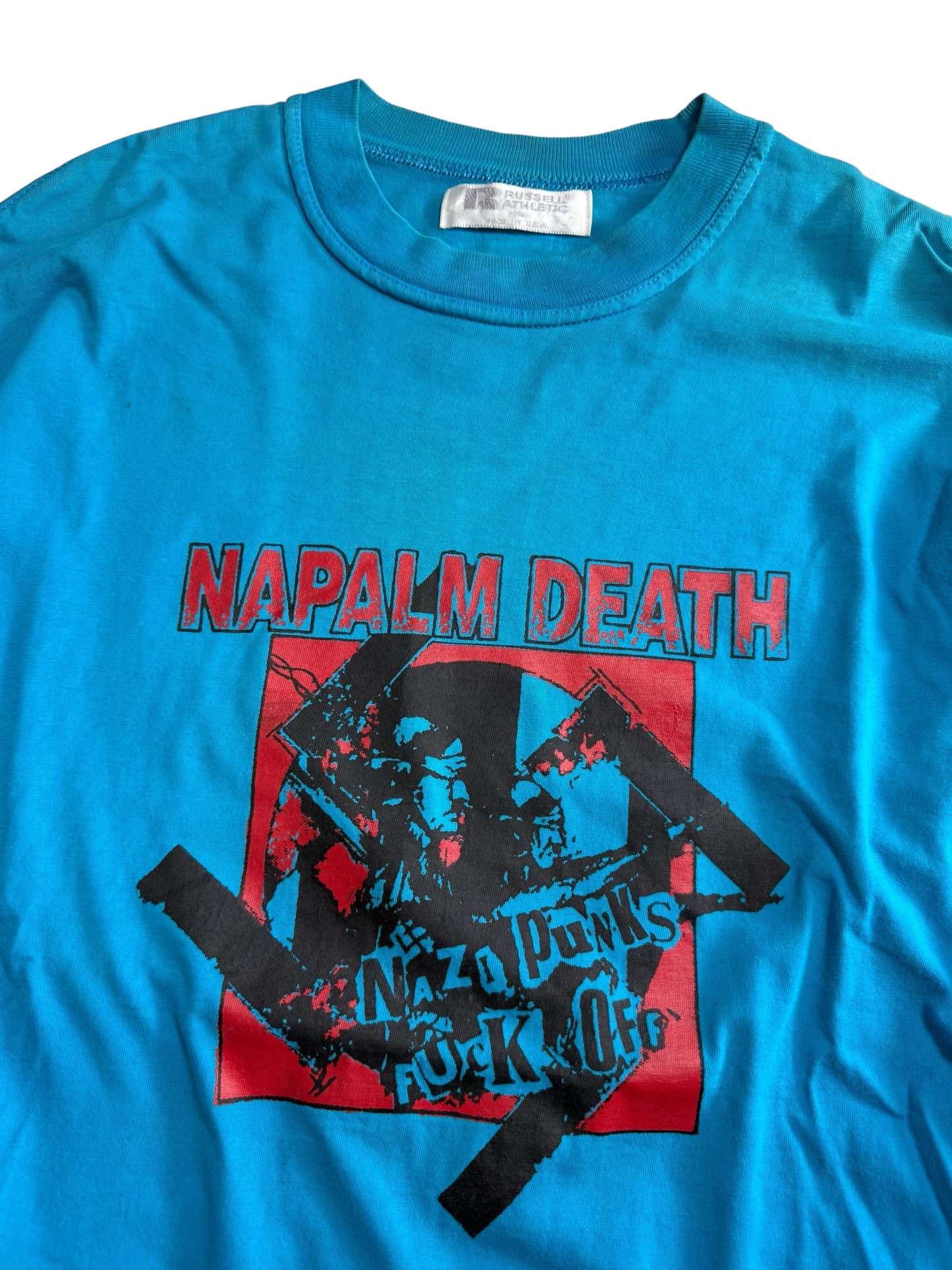 Napalm Death Nazi Punks Fuck Off Band Tshirt Bootleg