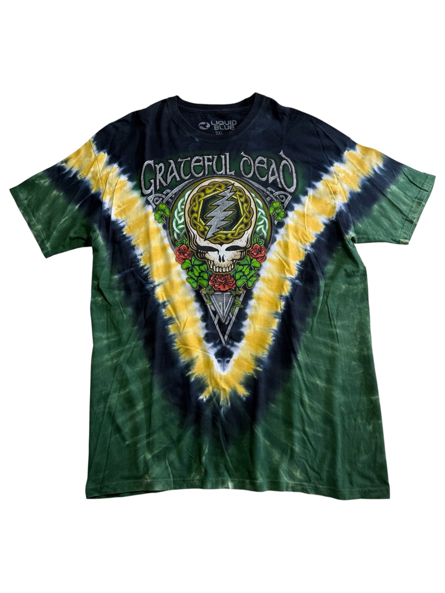 Grateful Dead Tie Dye Band Tshirt Liquid Blue Oversized