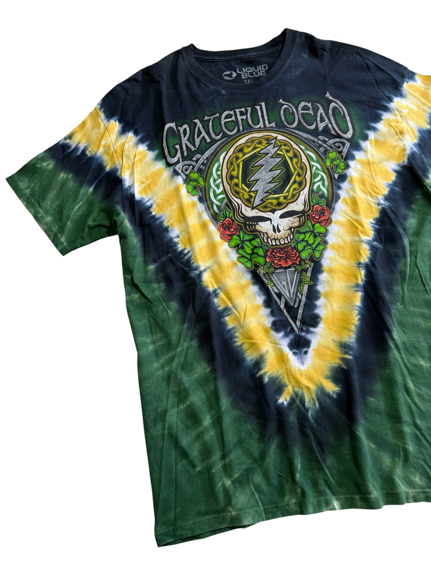 Grateful Dead Tie Dye Band Tshirt Liquid Blue Oversized