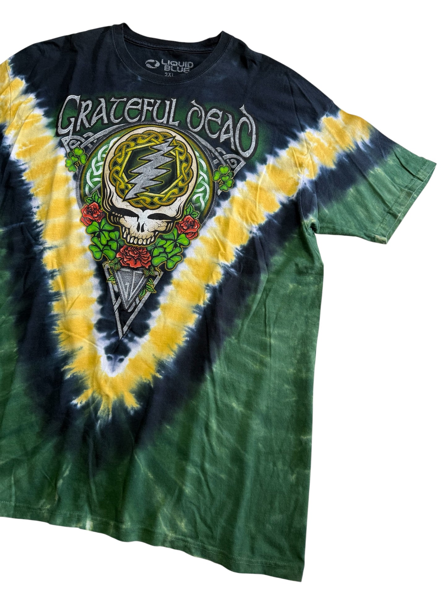 Grateful Dead Tie Dye Band Tshirt Liquid Blue Oversized