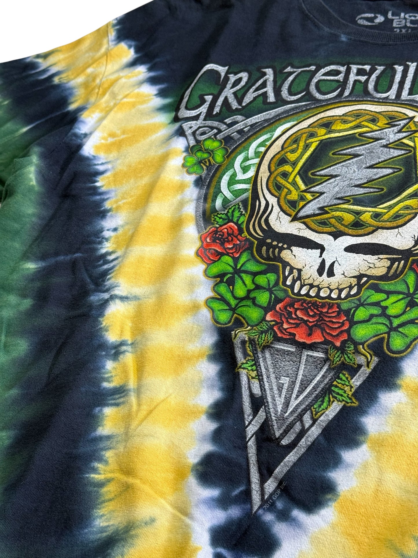 Grateful Dead Tie Dye Band Tshirt Liquid Blue Oversized