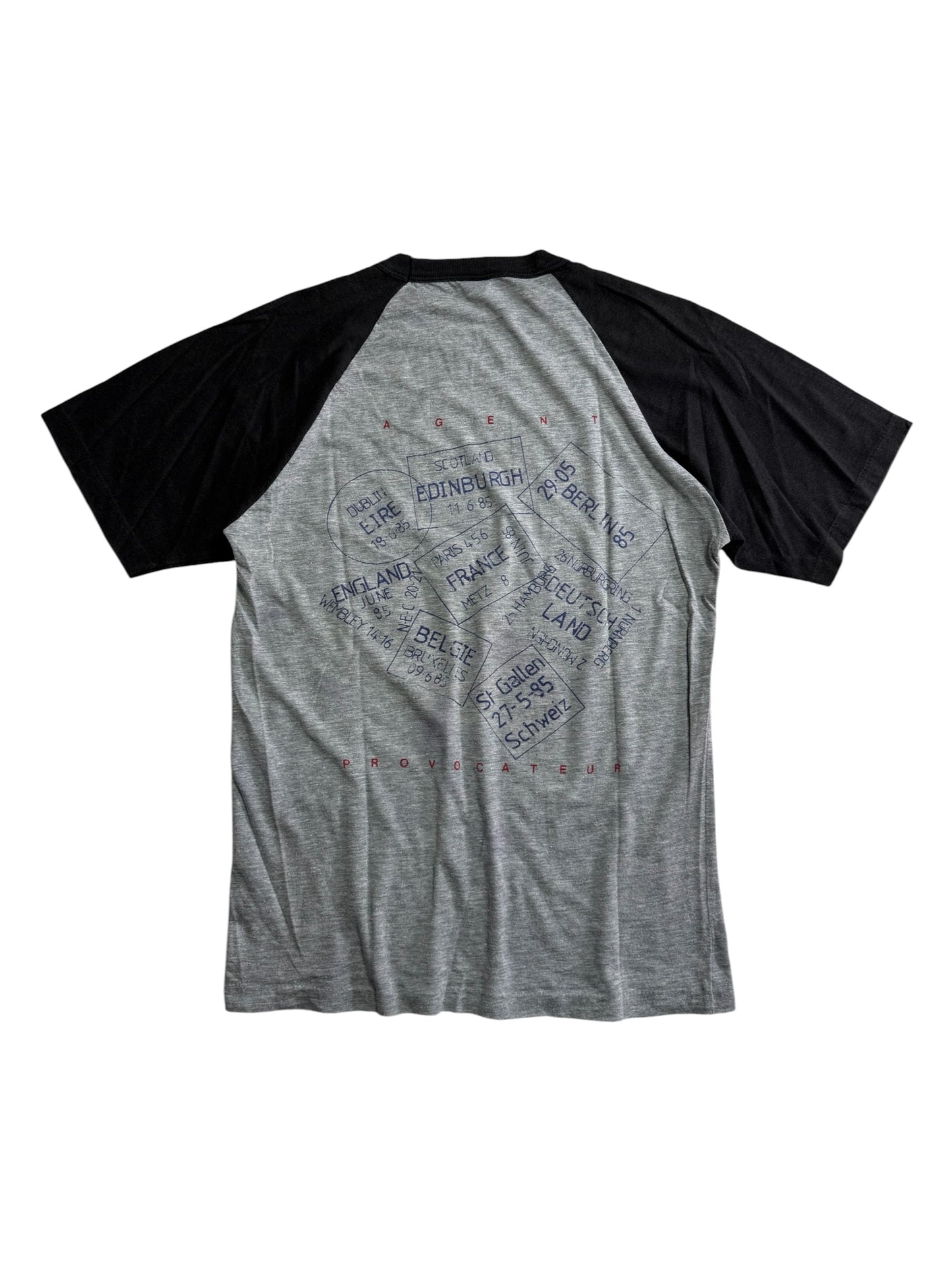 Vintage 1985 Foreigner Agent Provocateur Tour Raglan Tshirt