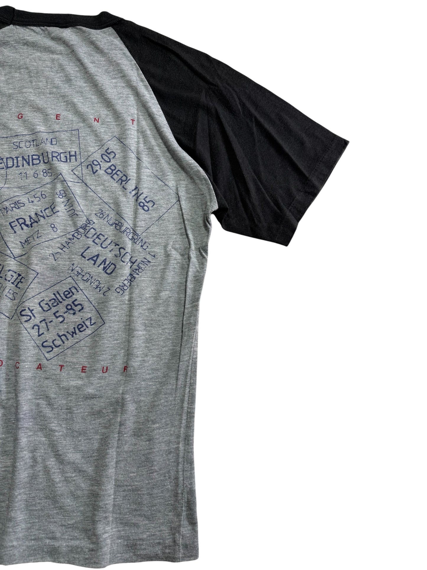 Vintage 1985 Foreigner Agent Provocateur Tour Raglan Tshirt