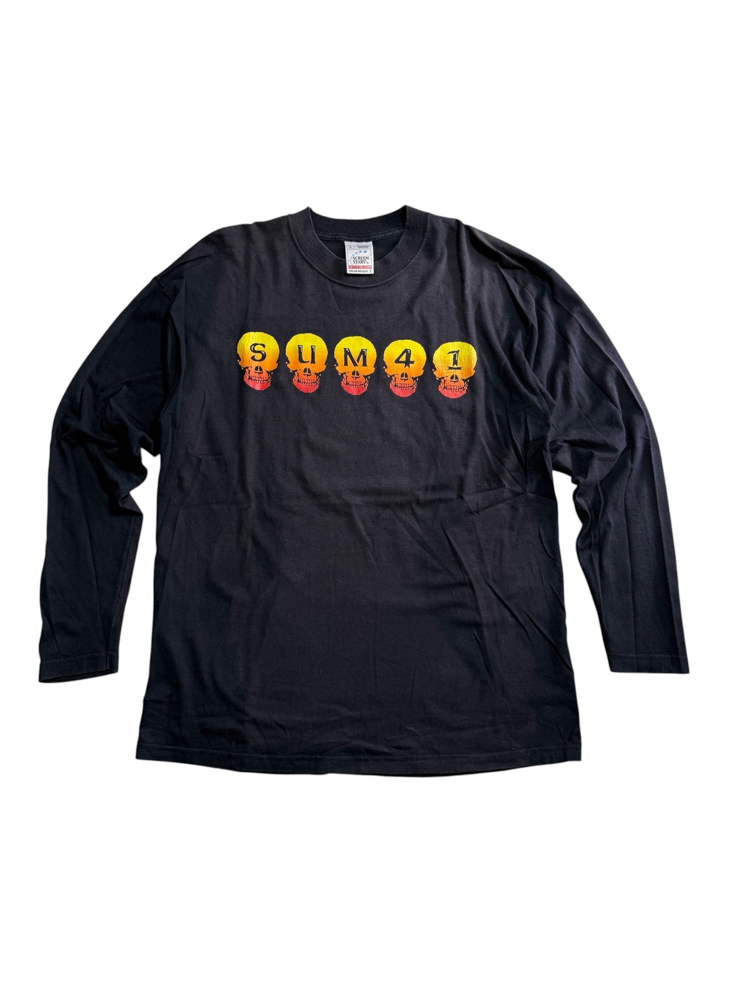 Vintage SUM41 Long Sleeve Tshirt Skull Graphic Y2K Pop Punk Band