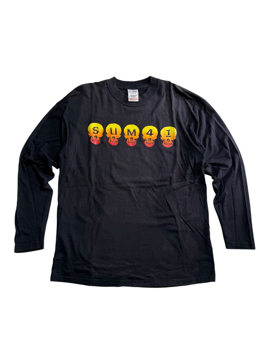 Vintage SUM41 Long Sleeve Tshirt Skull Graphic Y2K Pop Punk Band