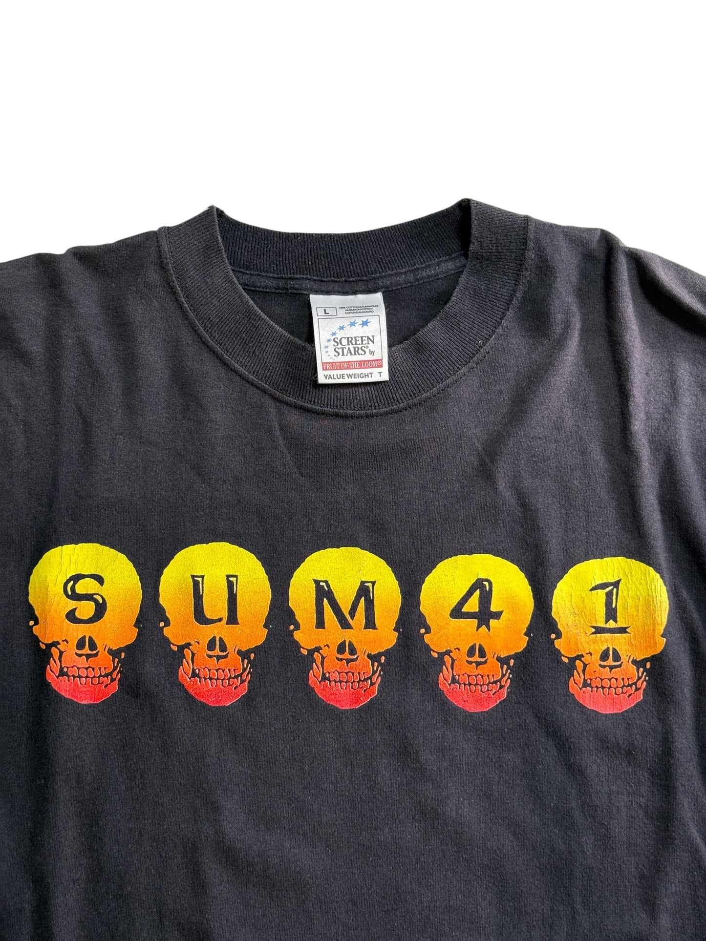 Vintage SUM41 Long Sleeve Tshirt Skull Graphic Y2K Pop Punk Band