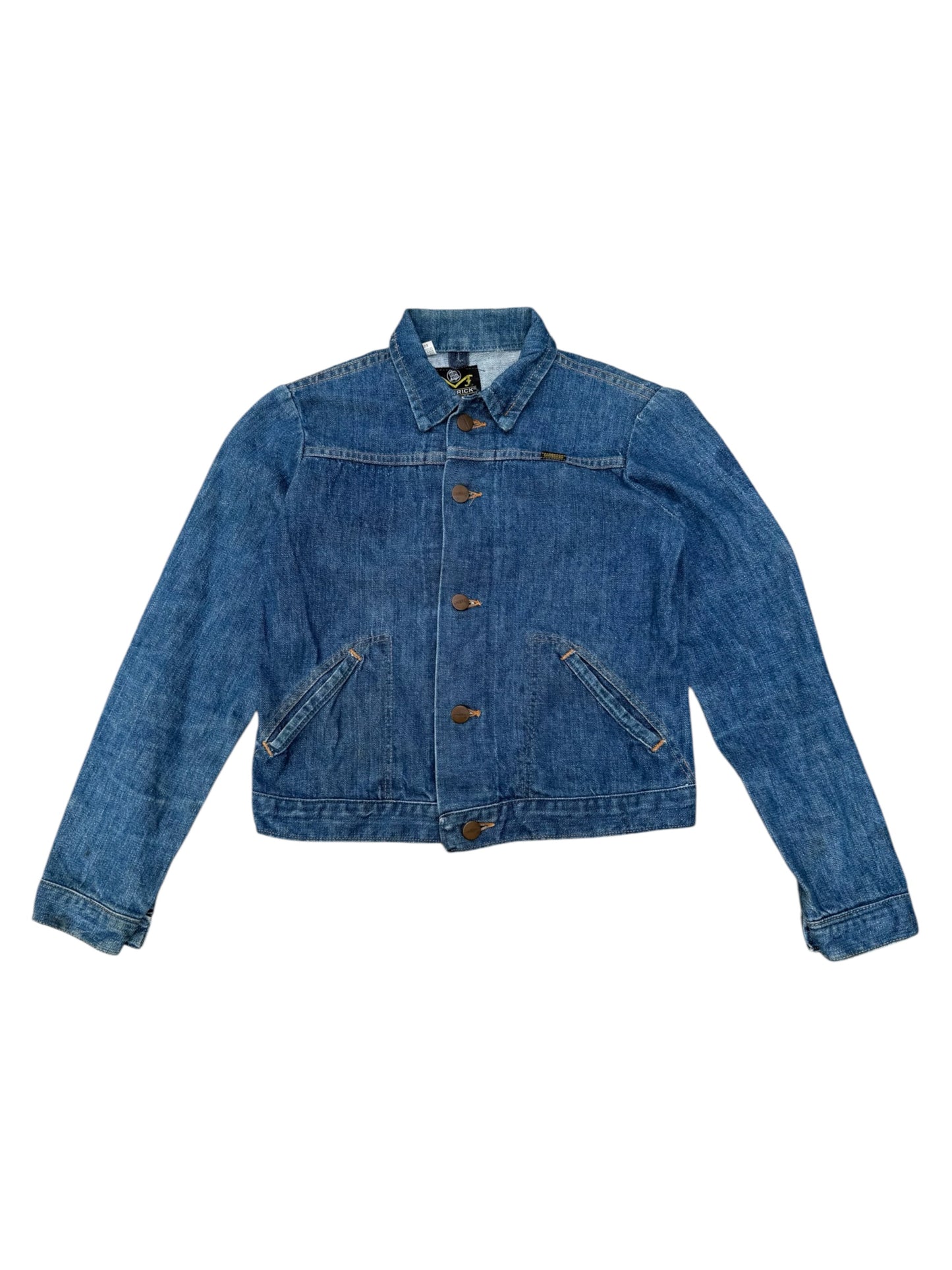 Vintage 1960s–70s Maverick Selvedge Denim Jacket Kids Made in USA