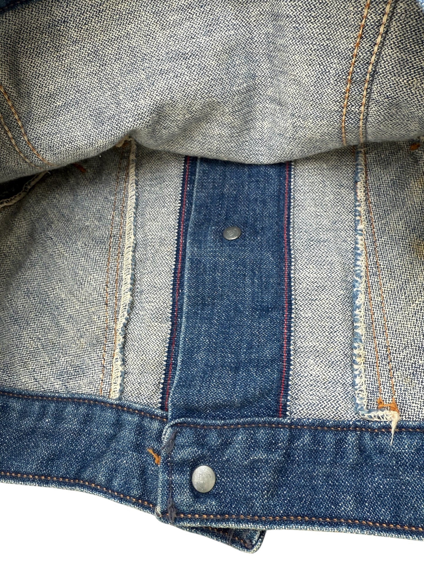 Vintage 1960s–70s Maverick Selvedge Denim Jacket Kids Made in USA