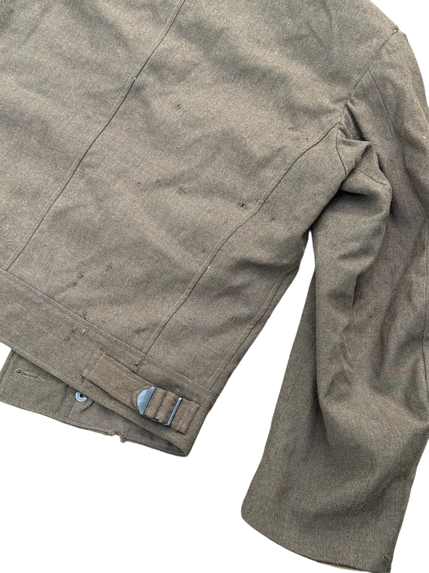 Vintage WWII 1940s U.S. Army Ike Jacket M1944 Wool Field Jacket Military Olive Drab