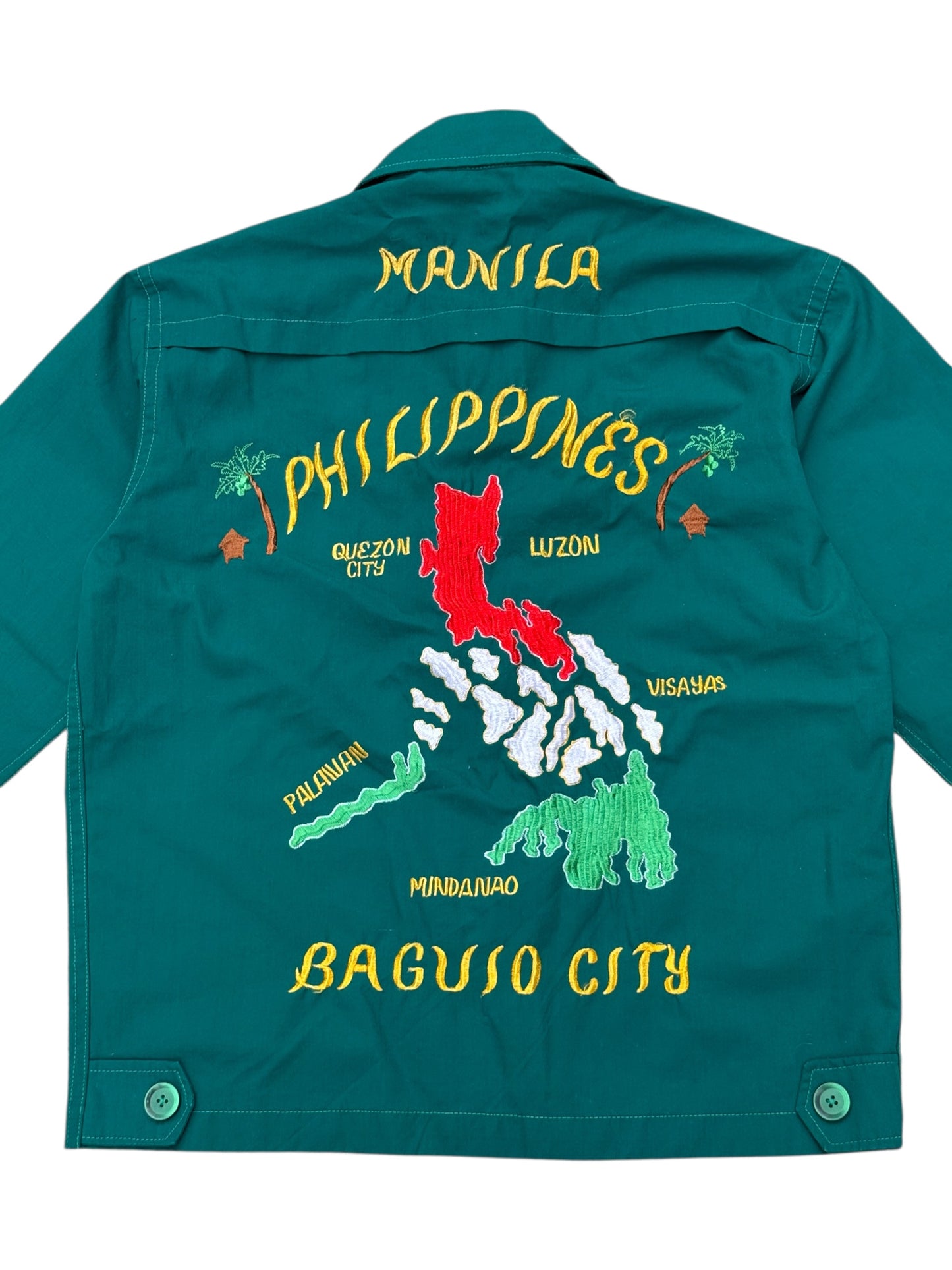 Vintage 60s 70s Philippine Souvenir Jacket