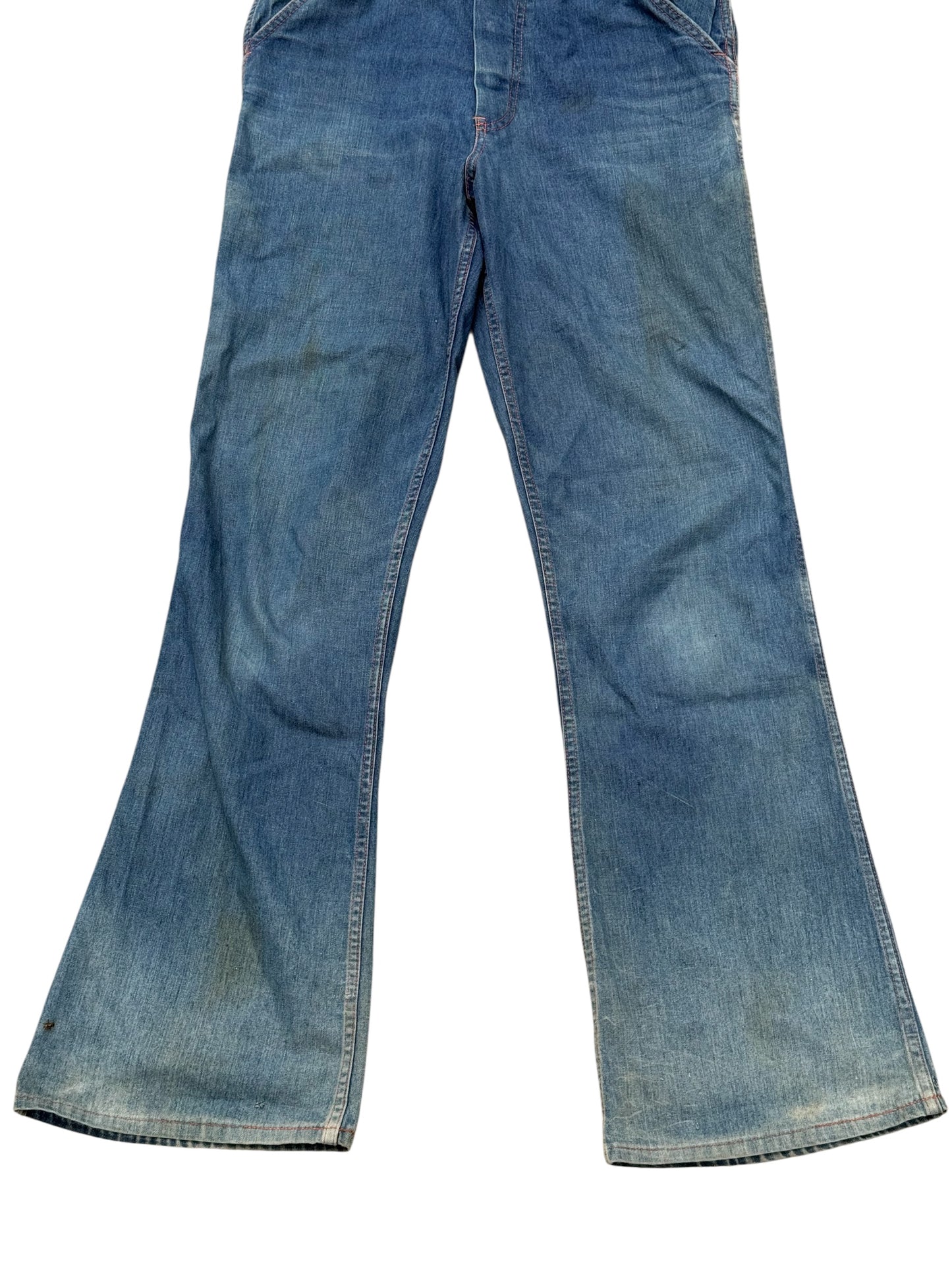 Vintage 1960s–1970s Ben Davis Selvedge Denim Overalls