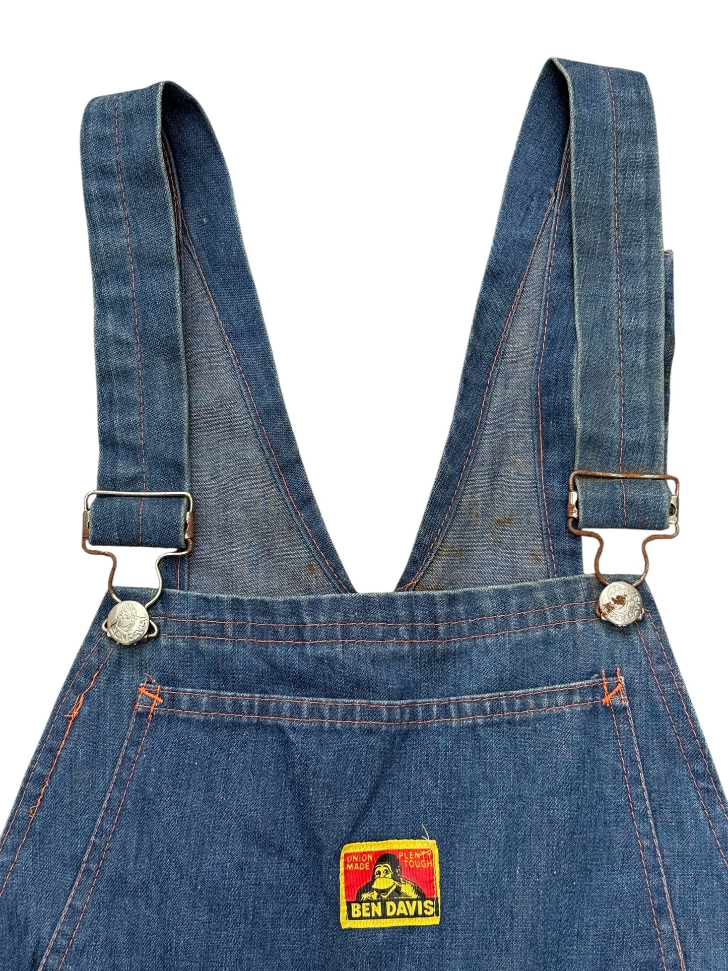 Vintage 1960s–1970s Ben Davis Selvedge Denim Overalls