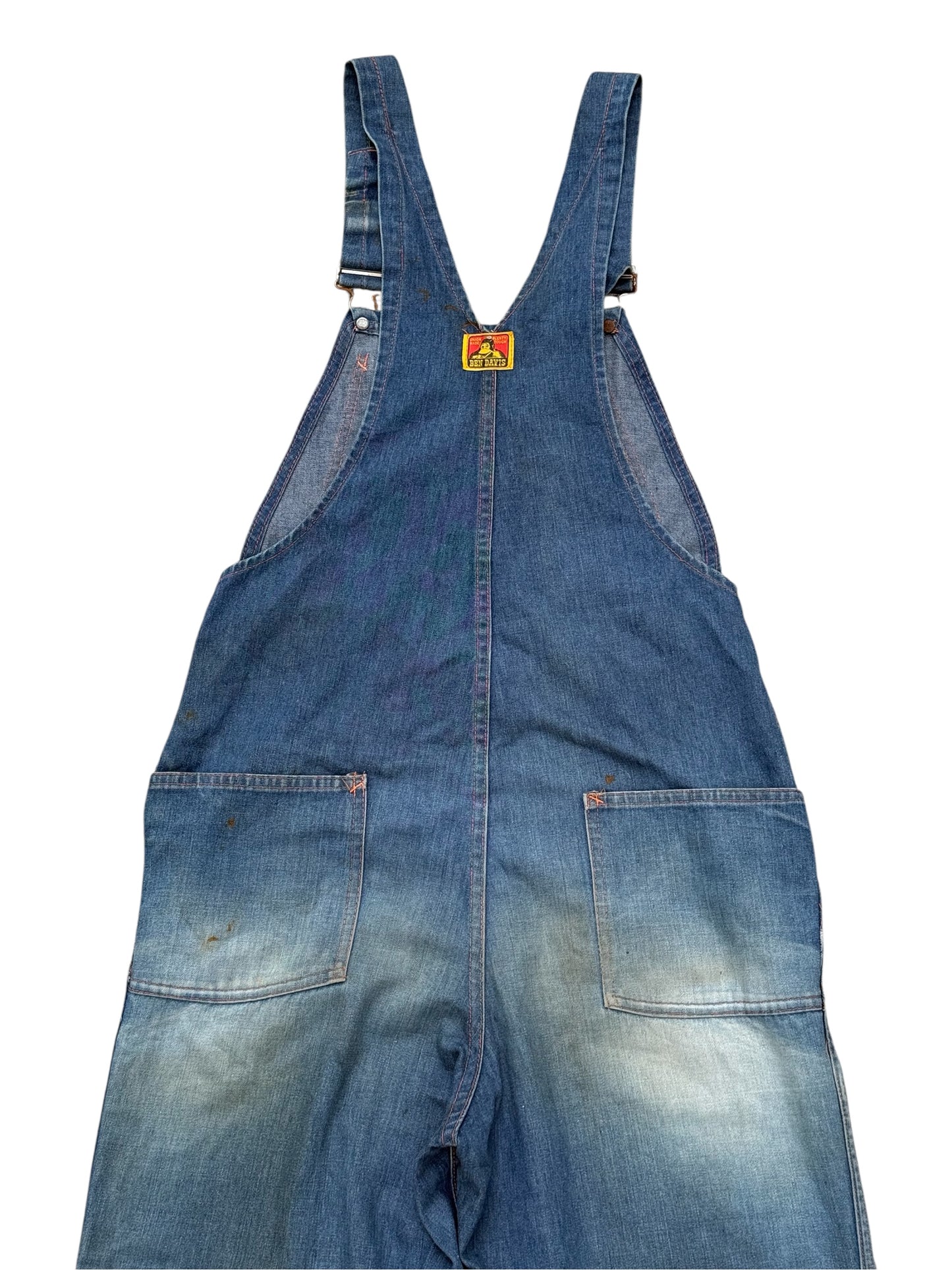 Vintage 1960s–1970s Ben Davis Selvedge Denim Overalls