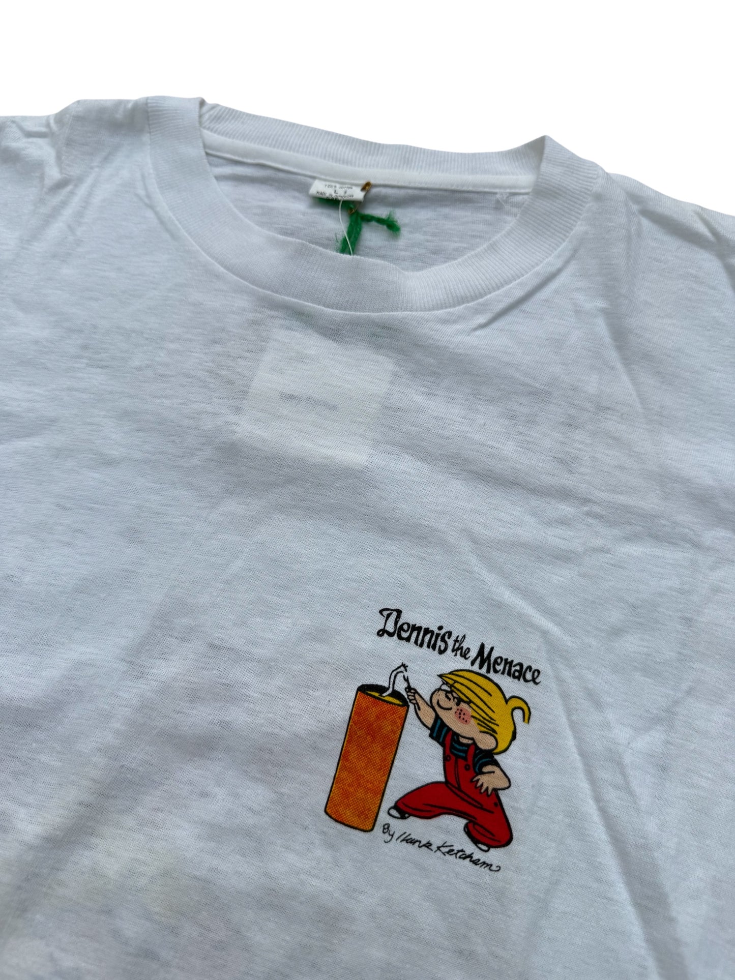 Vintage 1990s Dennis the Menace Cartoon Tshirt Hank Ketcham Comic Tee