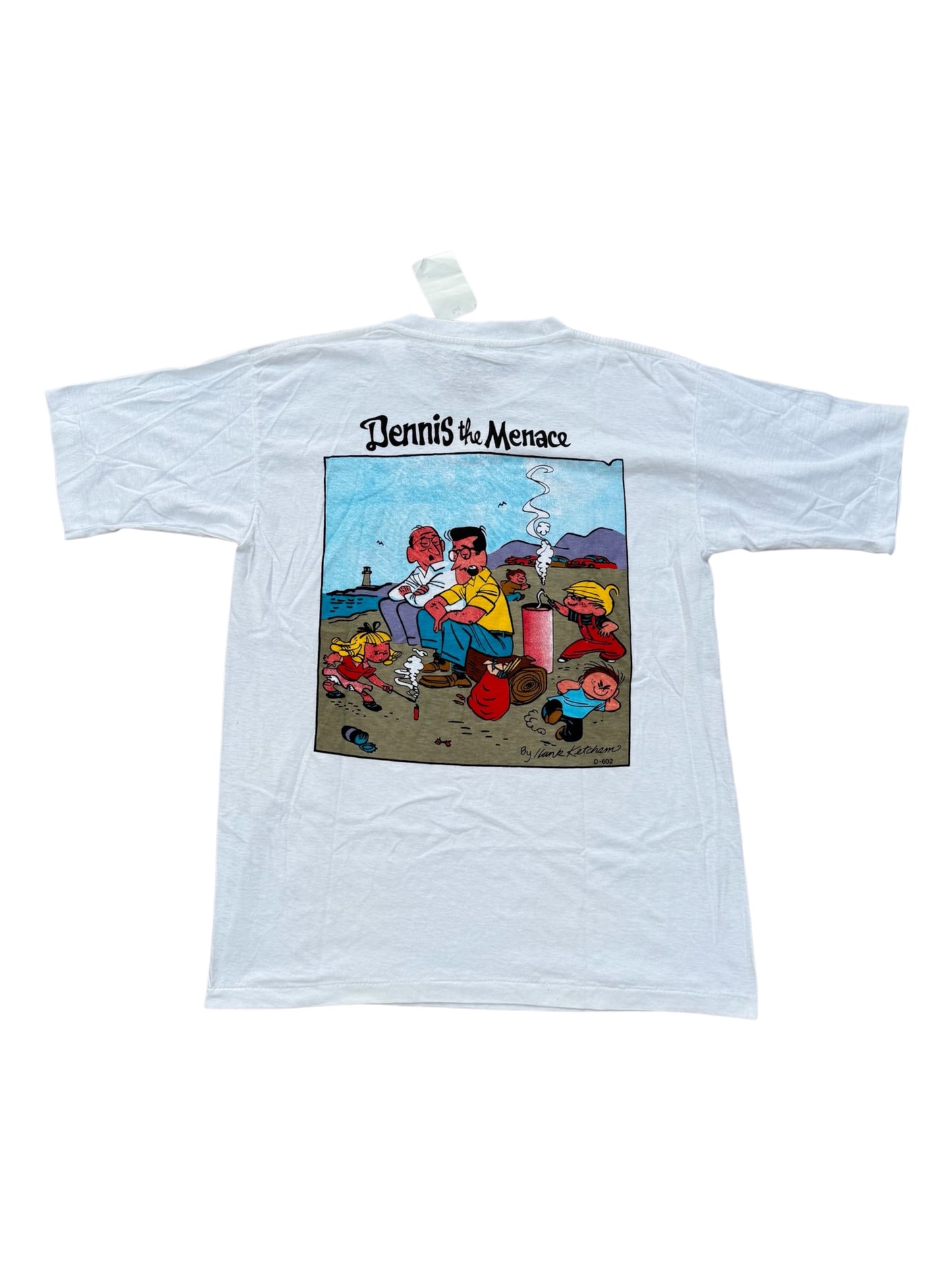 Vintage 1990s Dennis the Menace Cartoon Tshirt Hank Ketcham Comic Tee