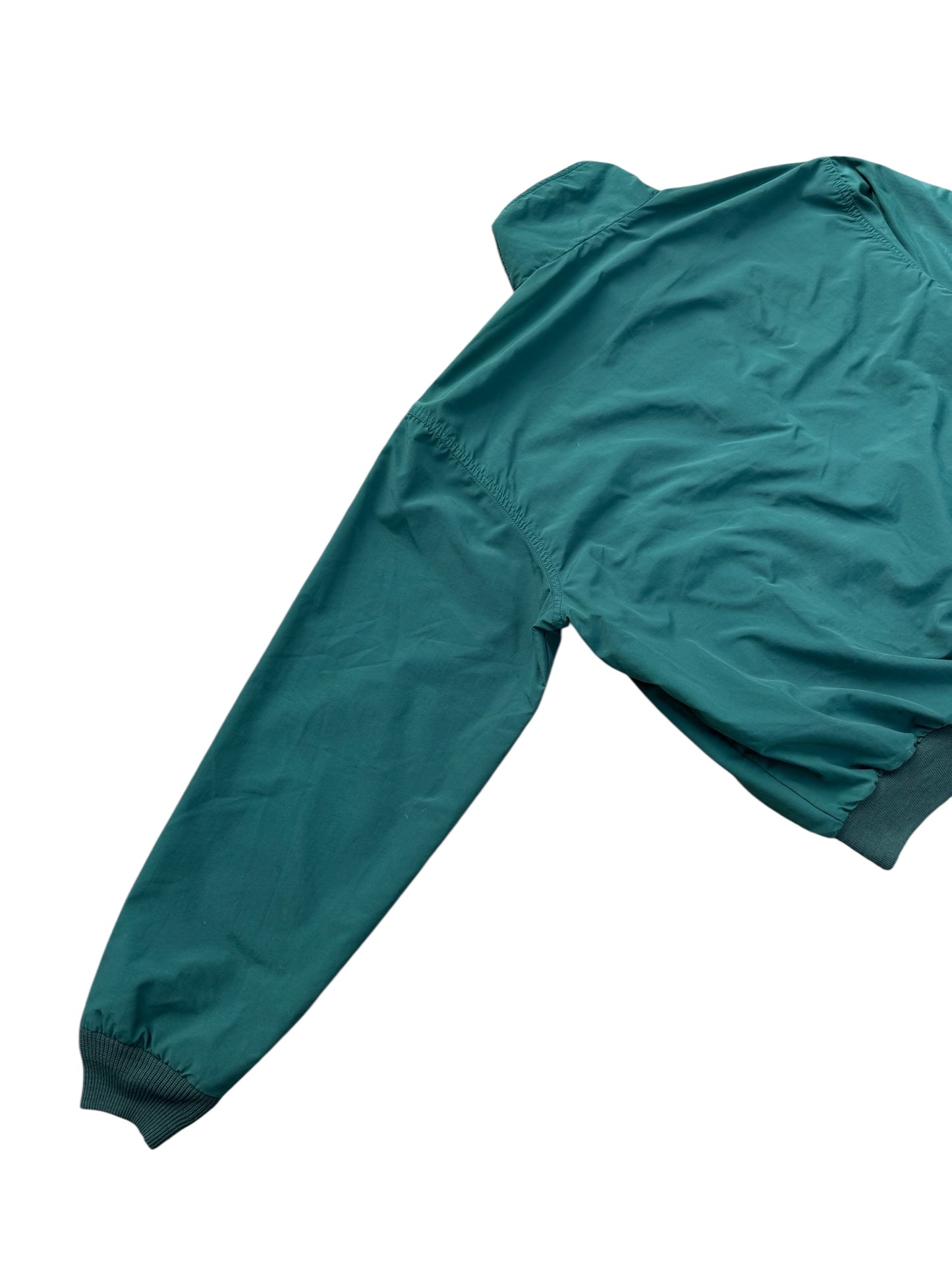 Vintage LL Bean Three-Season Jacket Green Fleece Lined Zip Up Made in USA