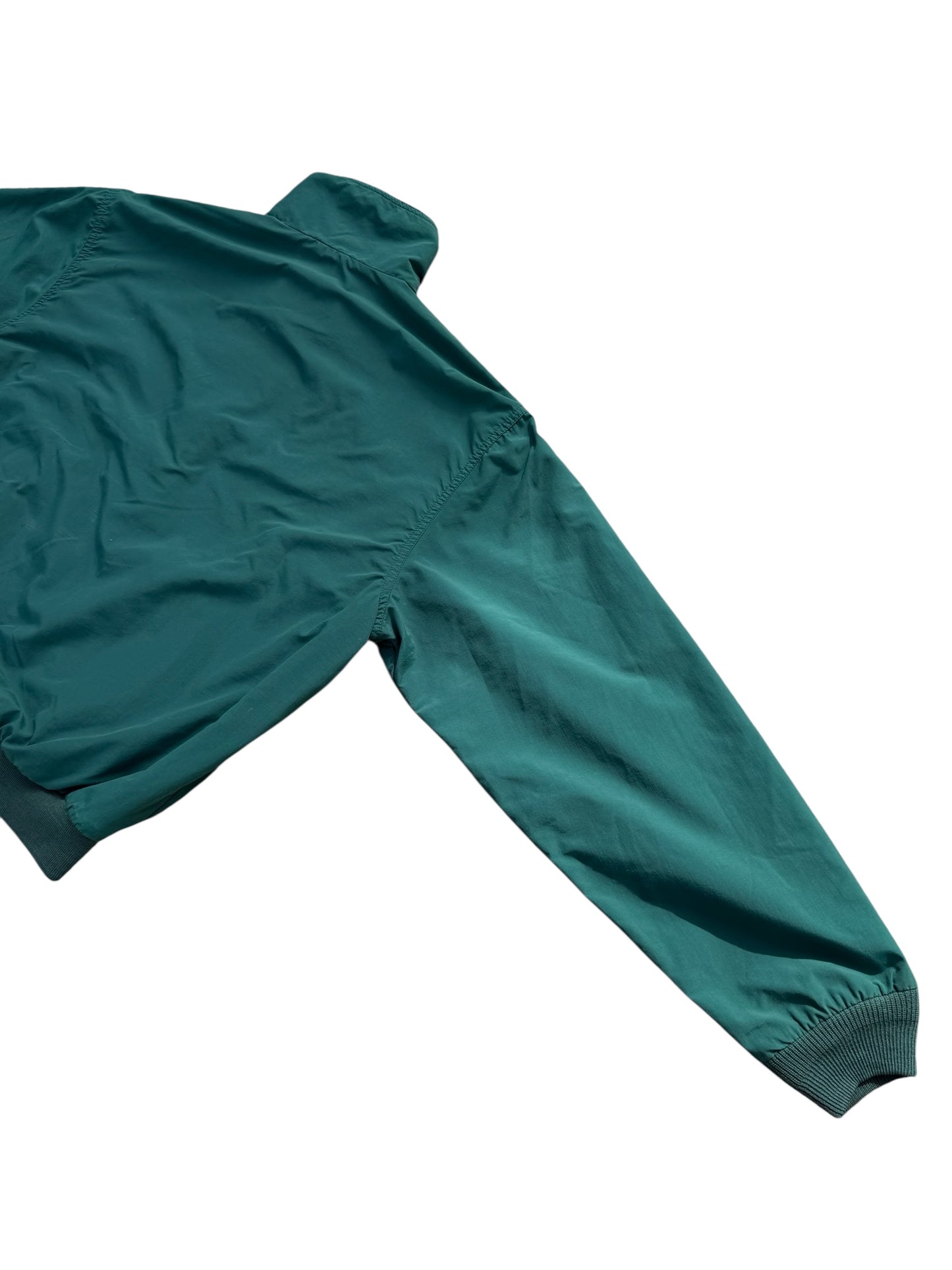 Vintage LL Bean Three-Season Jacket Green Fleece Lined Zip Up Made in USA
