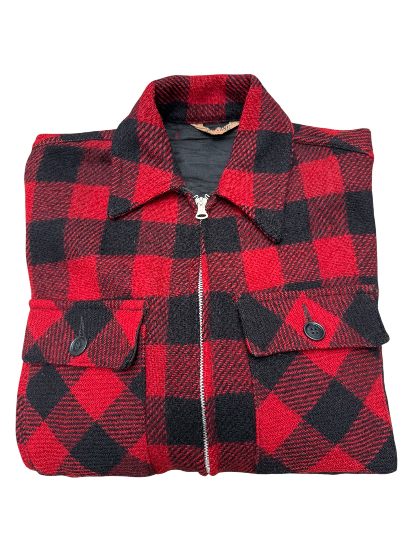 Rare 1940s–50s Big Yank Buffalo Plaid Wool Jacket