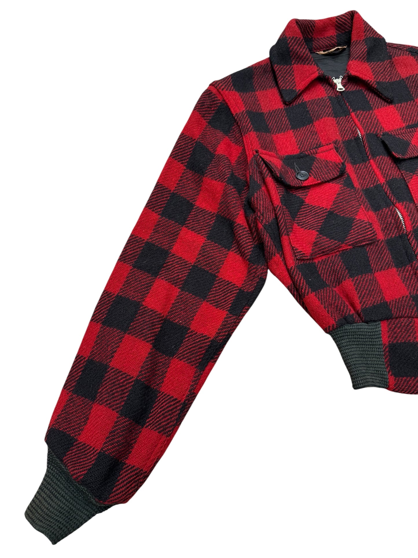 Rare 1940s–50s Big Yank Buffalo Plaid Wool Jacket