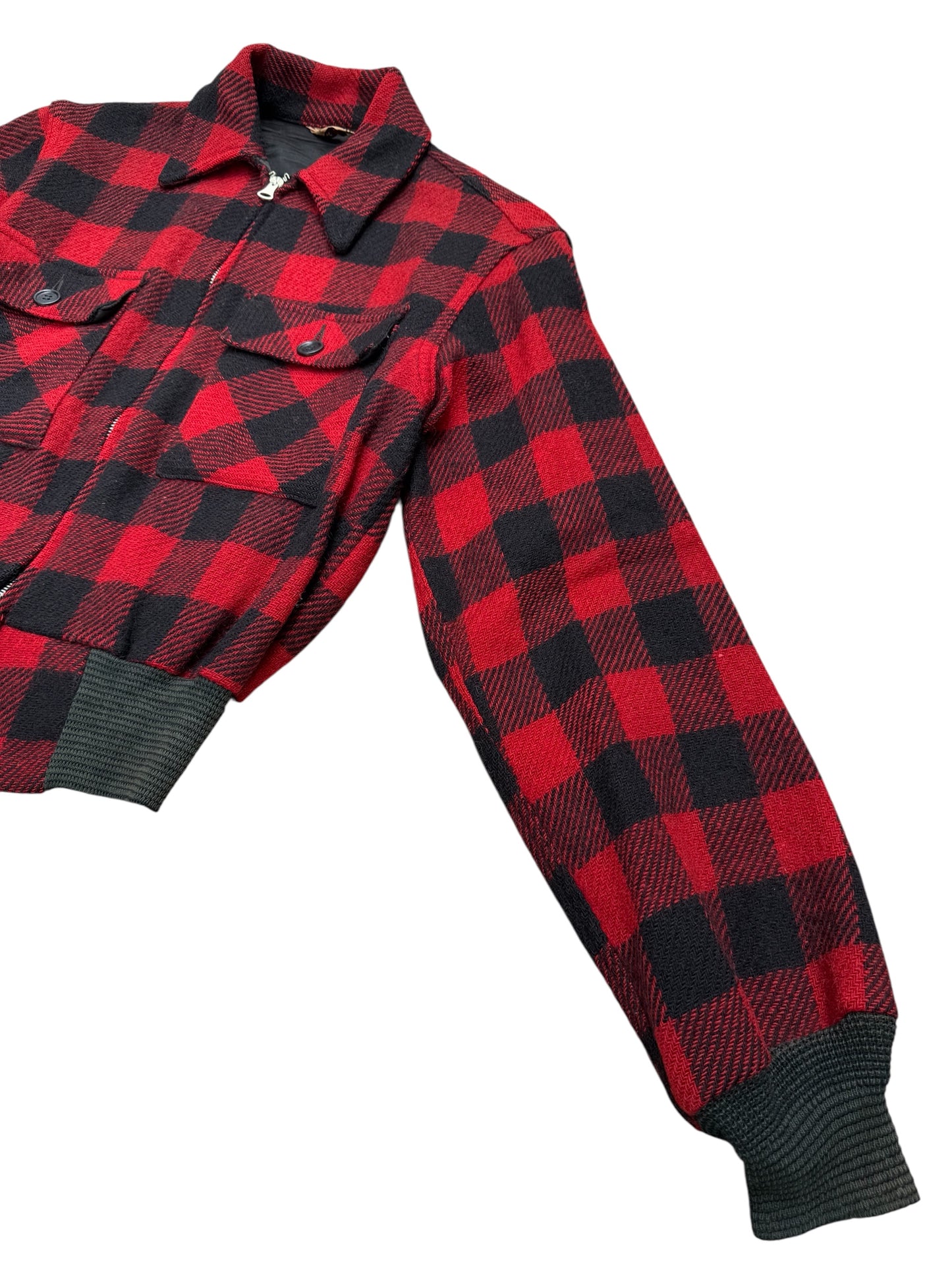 Rare 1940s–50s Big Yank Buffalo Plaid Wool Jacket