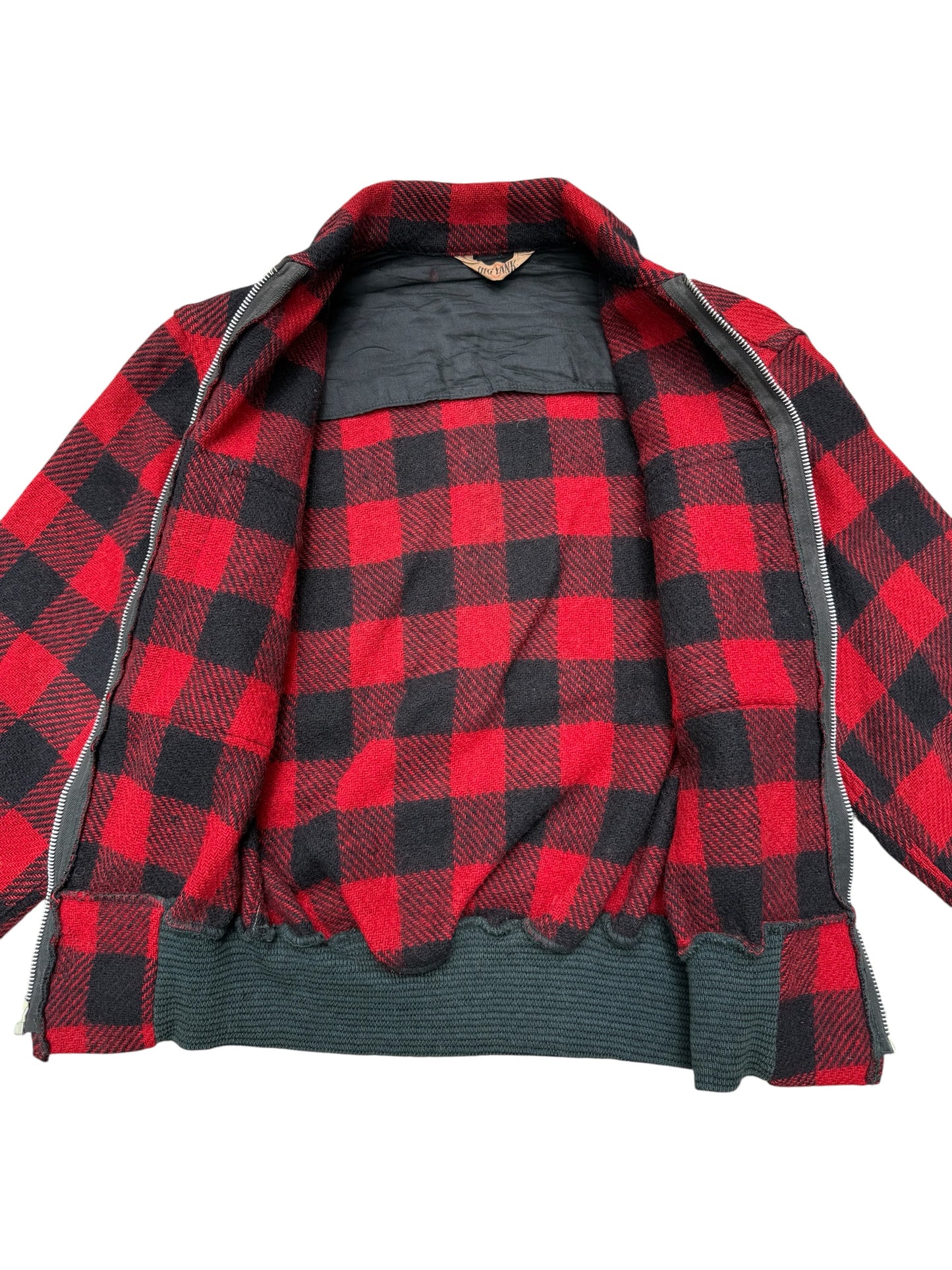 Rare 1940s–50s Big Yank Buffalo Plaid Wool Jacket