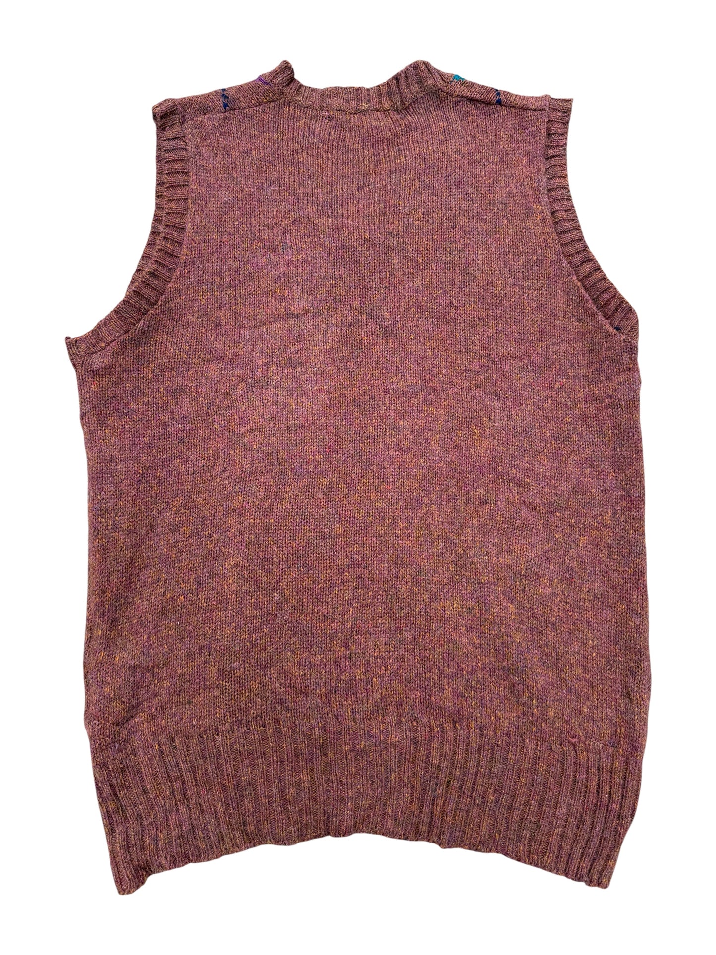 Vintage John Weitz Argyle Wool Sweater Vest Shetland Wool