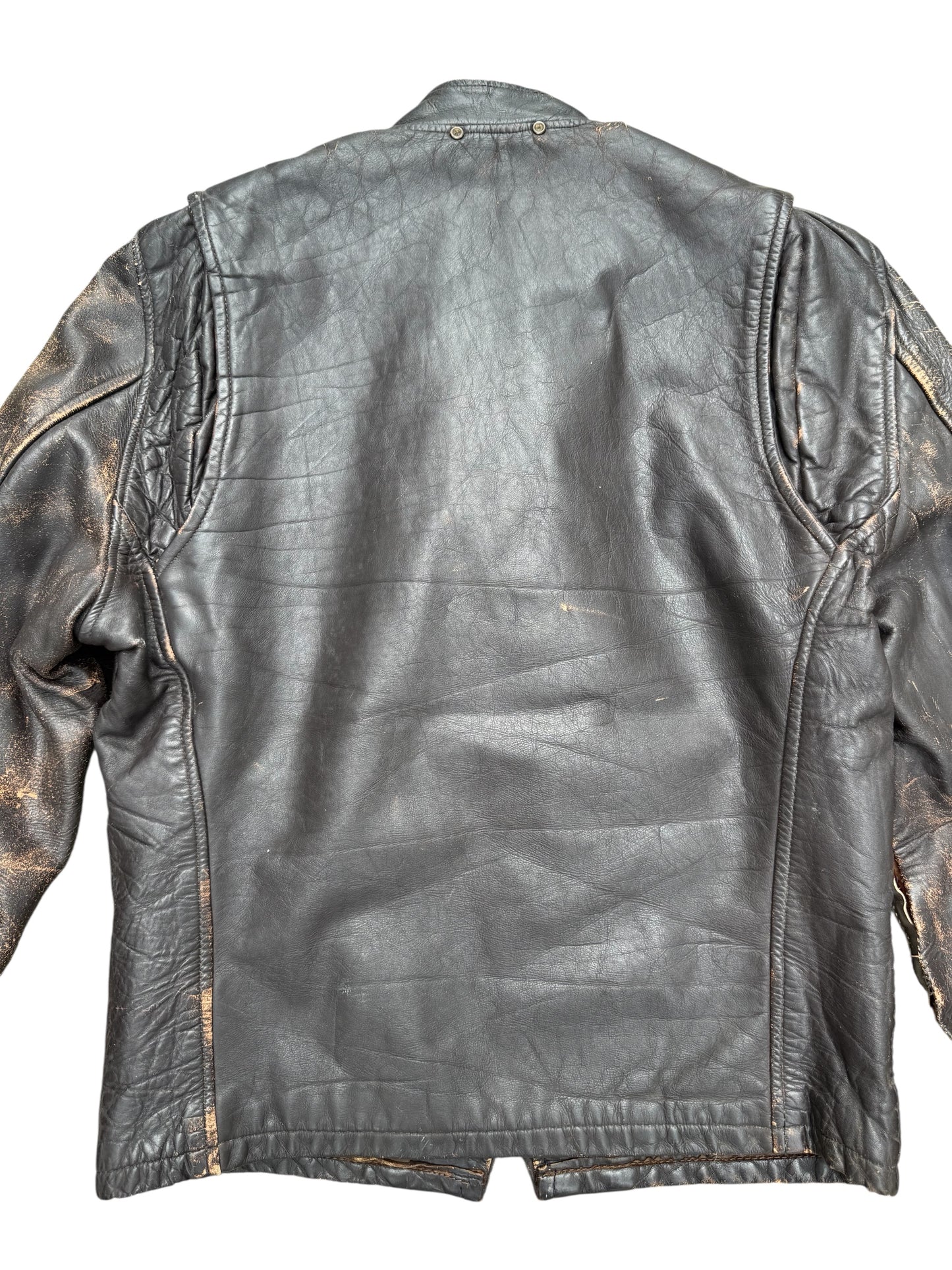 Vintage 1950s-60s Genuine Leather Cafe Racer Jacket