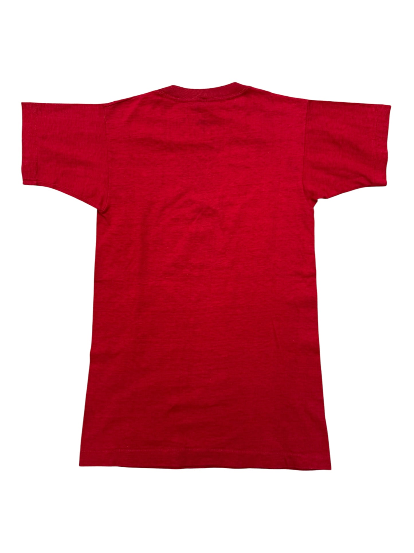 Vintage 1950s–60s Texas Tech Champion Running Man T-Shirt – Red Collegiate Tee