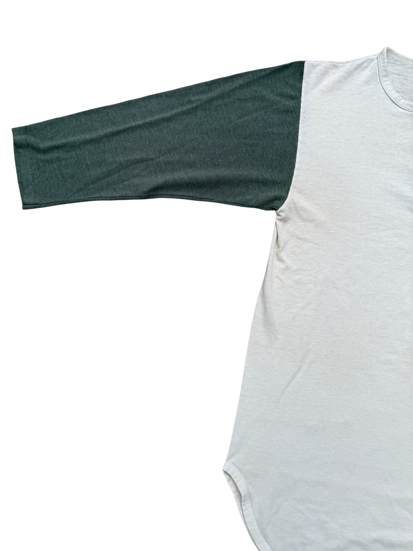 Vintage 1970s-80s Champion Henley Baseball Tee Raglan 3/4 Sleeve