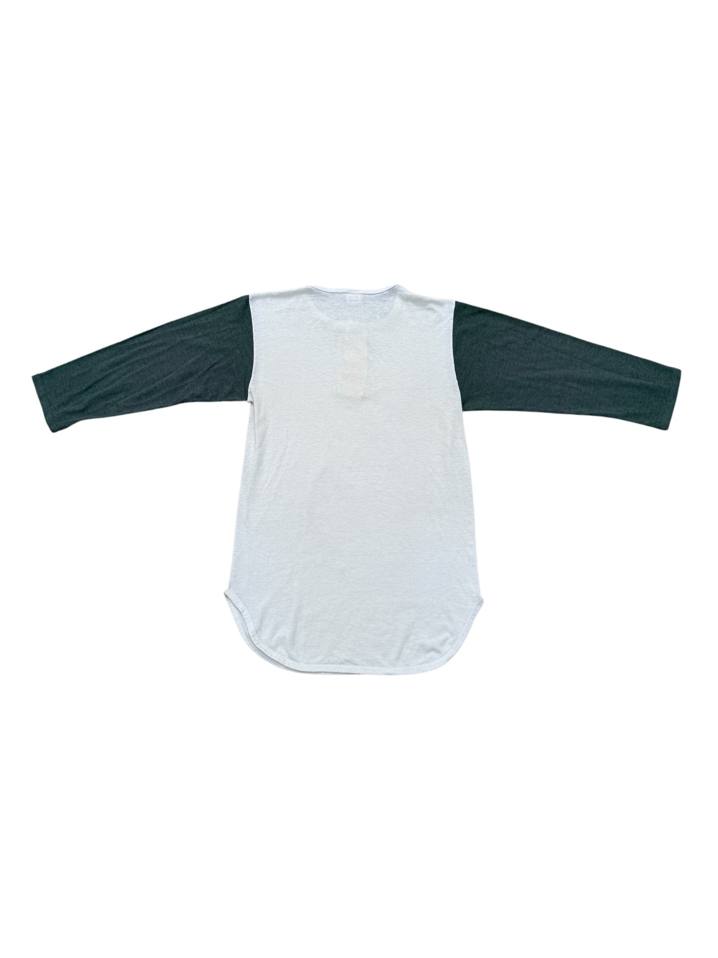 Vintage 1970s-80s Champion Henley Baseball Tee Raglan 3/4 Sleeve