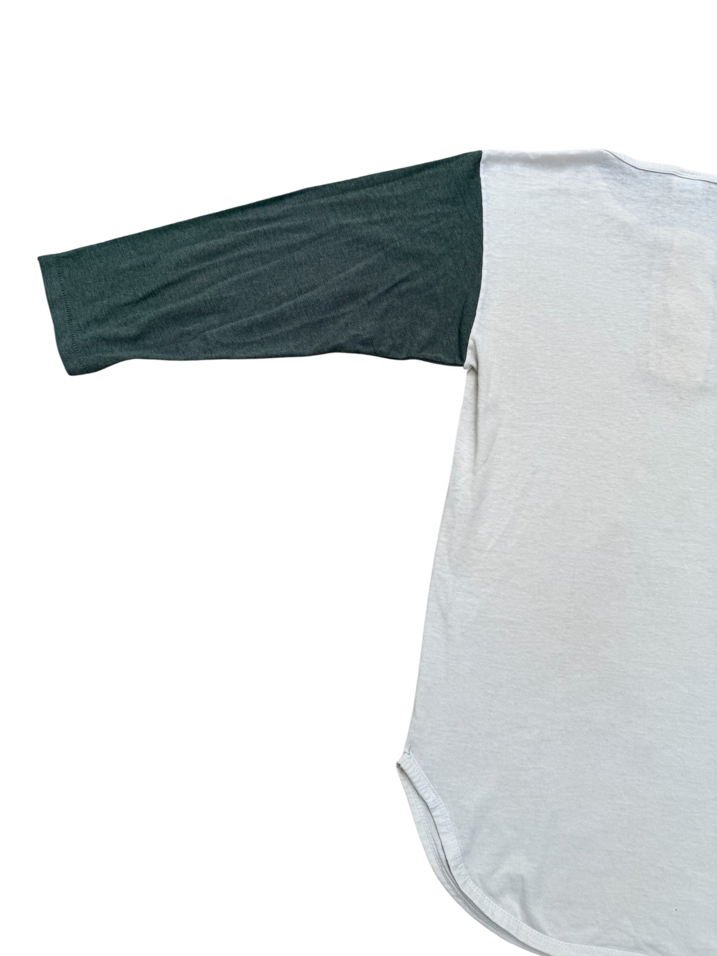 Vintage 1970s-80s Champion Henley Baseball Tee Raglan 3/4 Sleeve