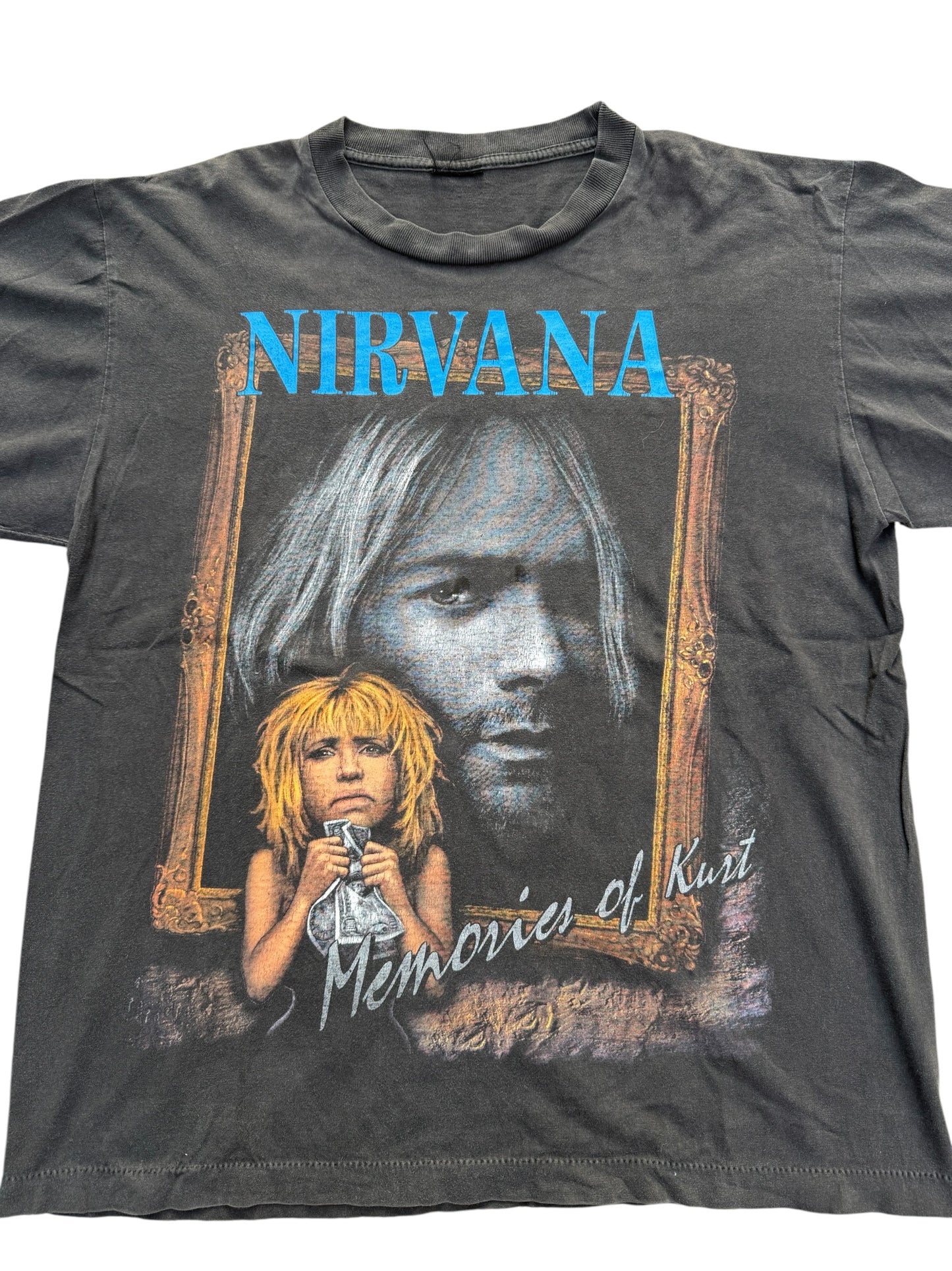 Vintage 90s Kurt Cobain Memorial Tshirt Nirvana