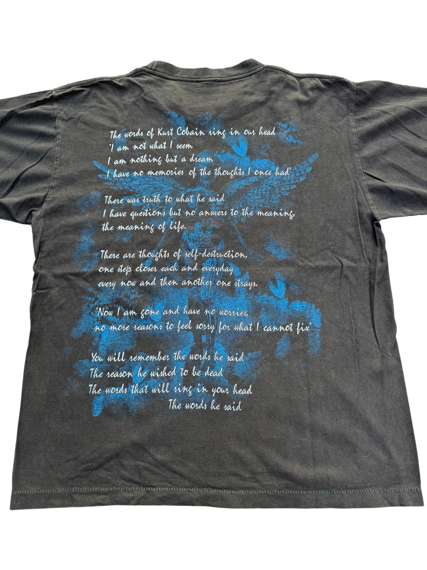 Vintage 90s Kurt Cobain Memorial Tshirt Nirvana