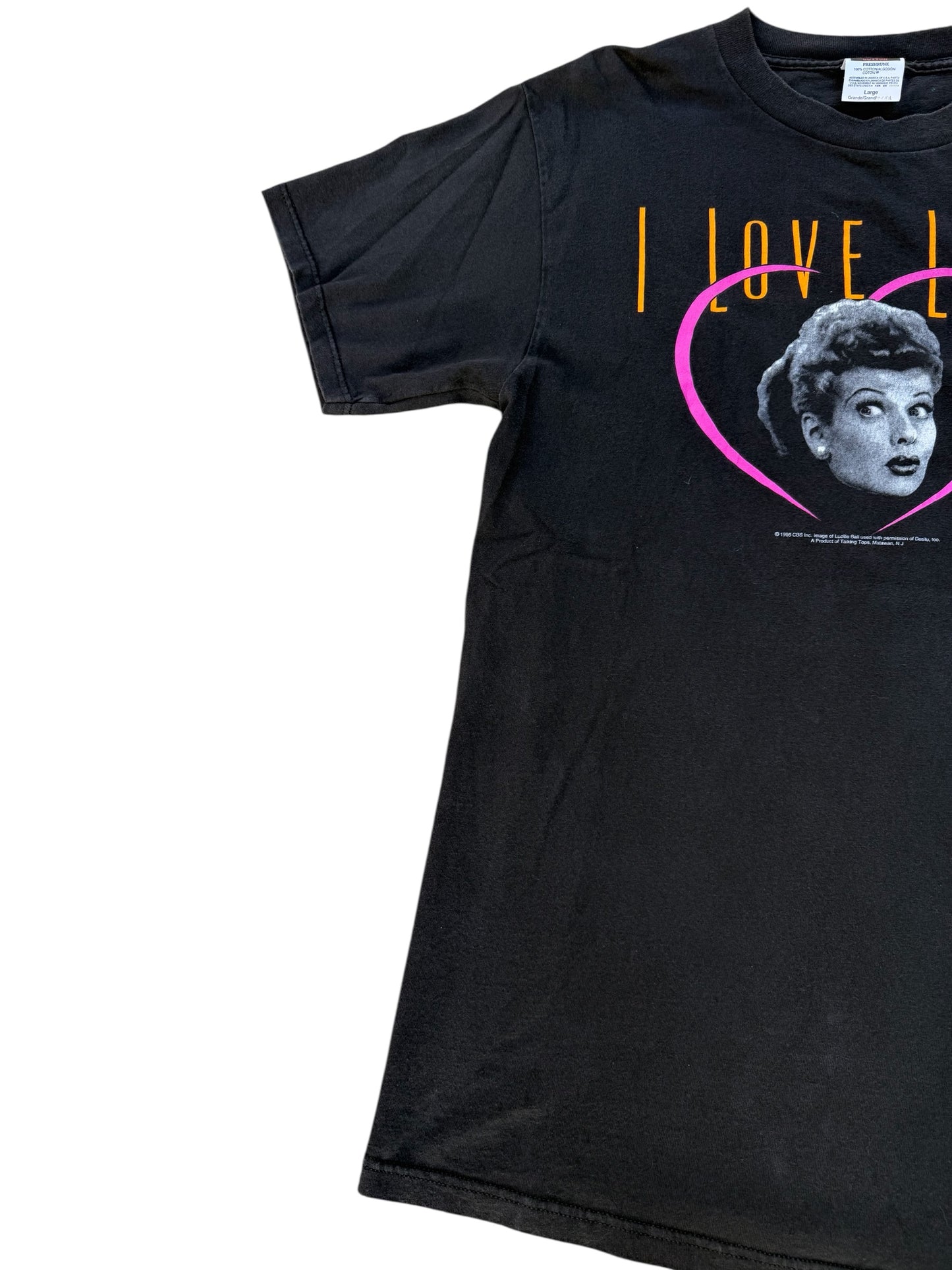 Vintage 90s I Love Lucy CBS Licensed Tshirt Classic Sitcom Collectible