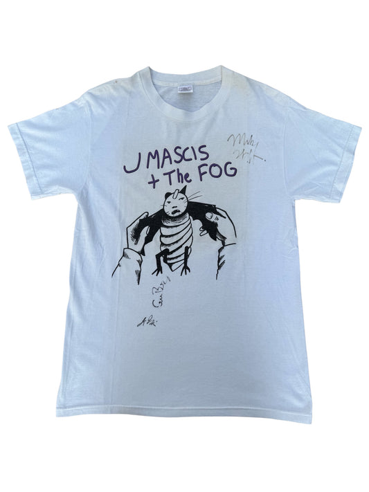 Vintage 2000s J Mascis + The Fog Band Tshirt Signed