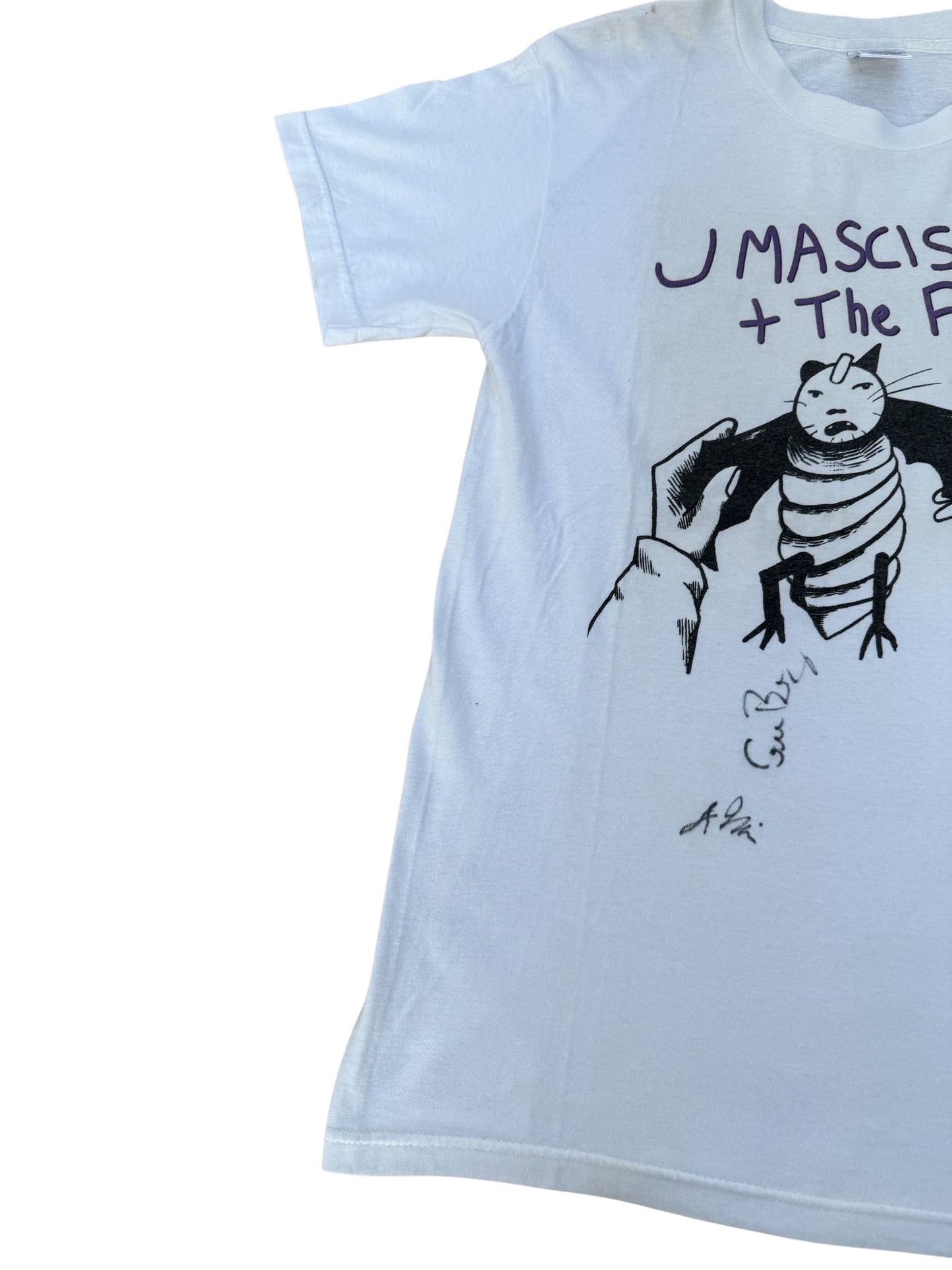Vintage 2000s J Mascis + The Fog Band Tshirt Signed