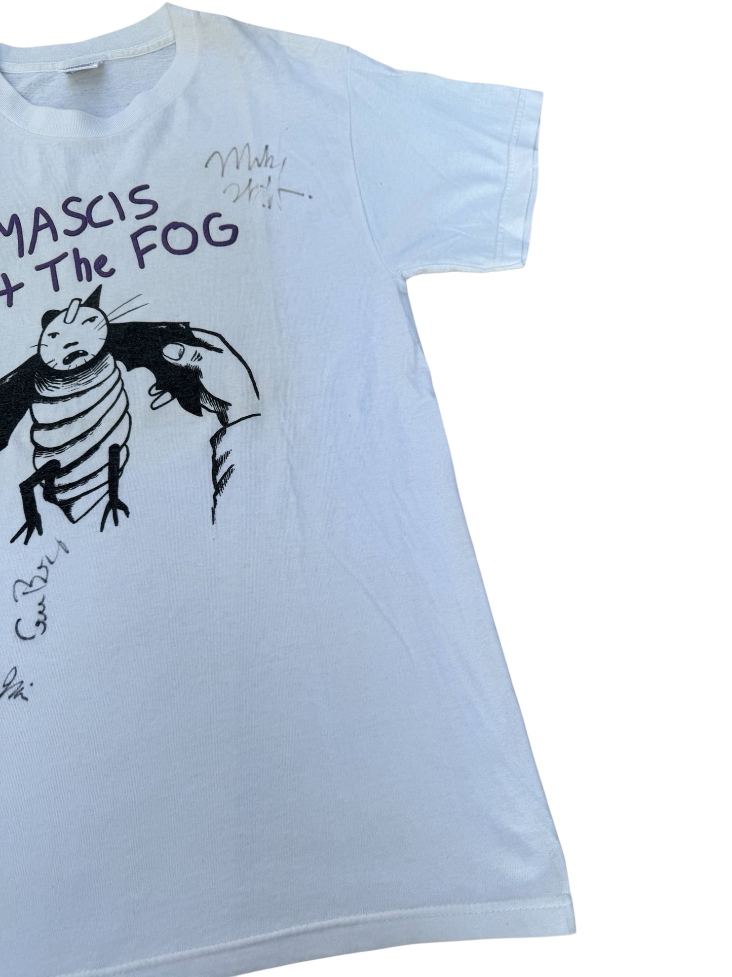 Vintage 2000s J Mascis + The Fog Band Tshirt Signed